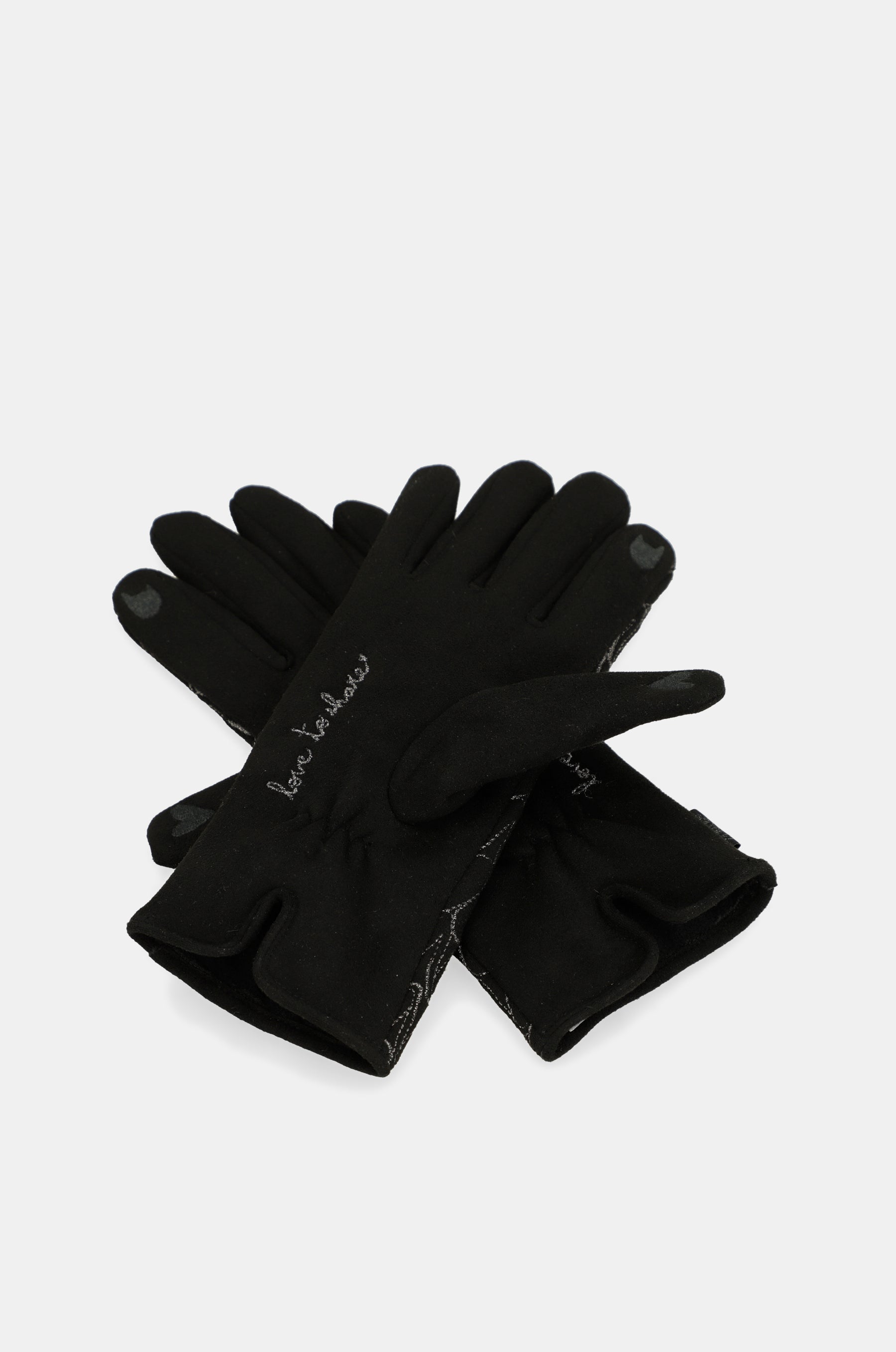 Anekke logo black gloves