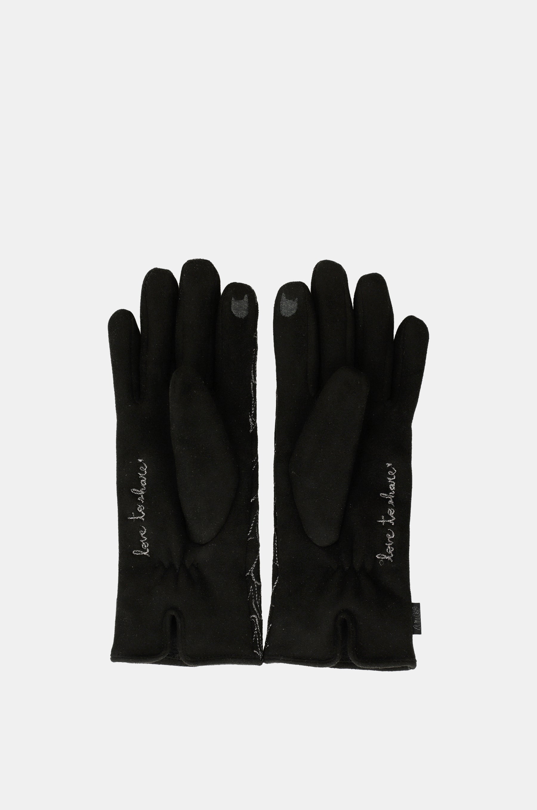 Anekke logo black gloves