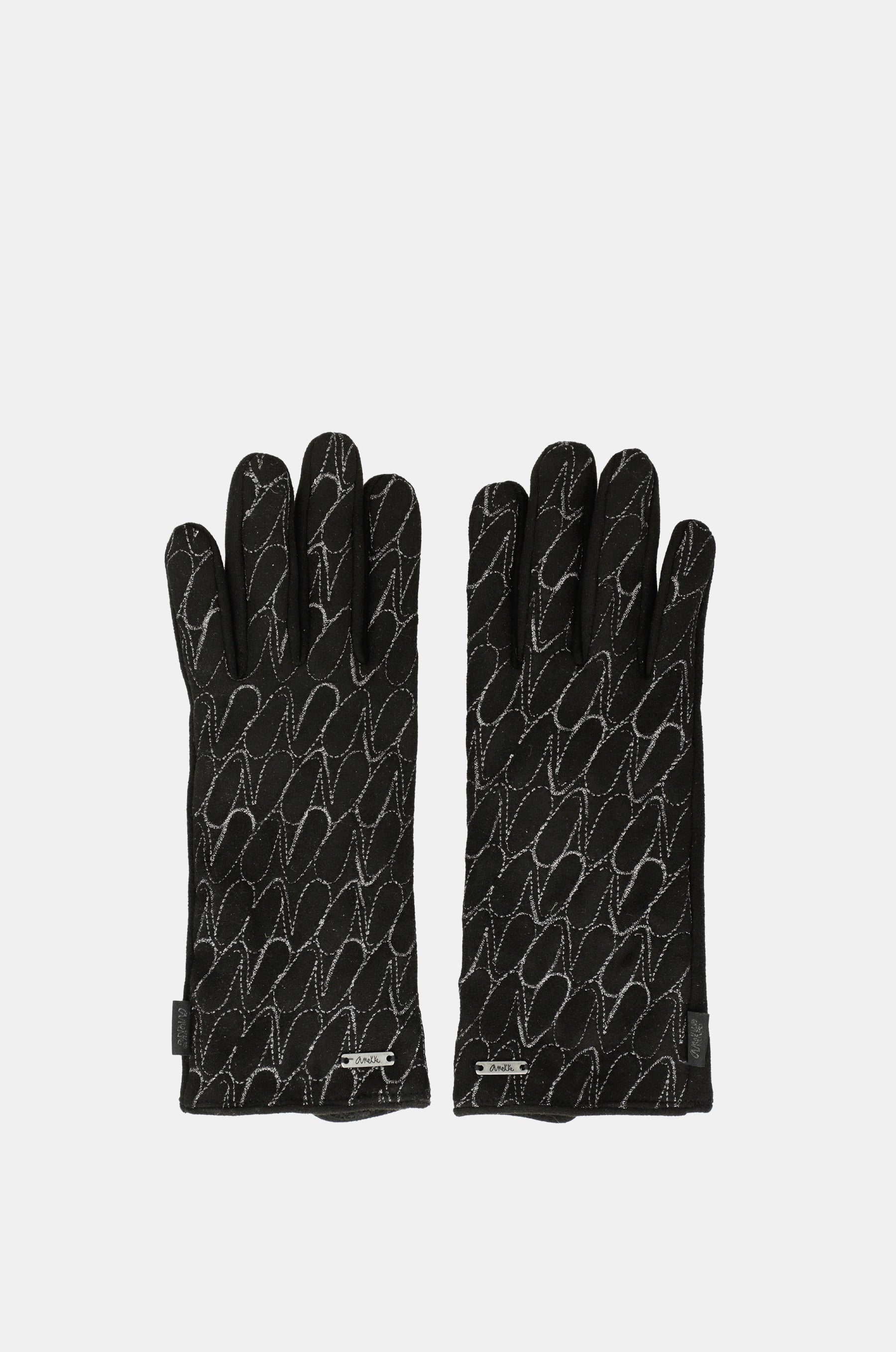 Anekke logo black gloves