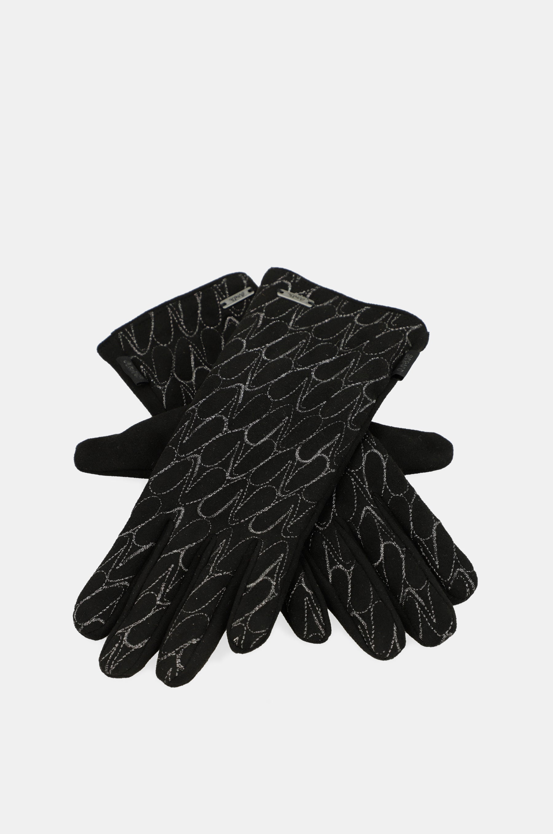 Anekke logo black gloves