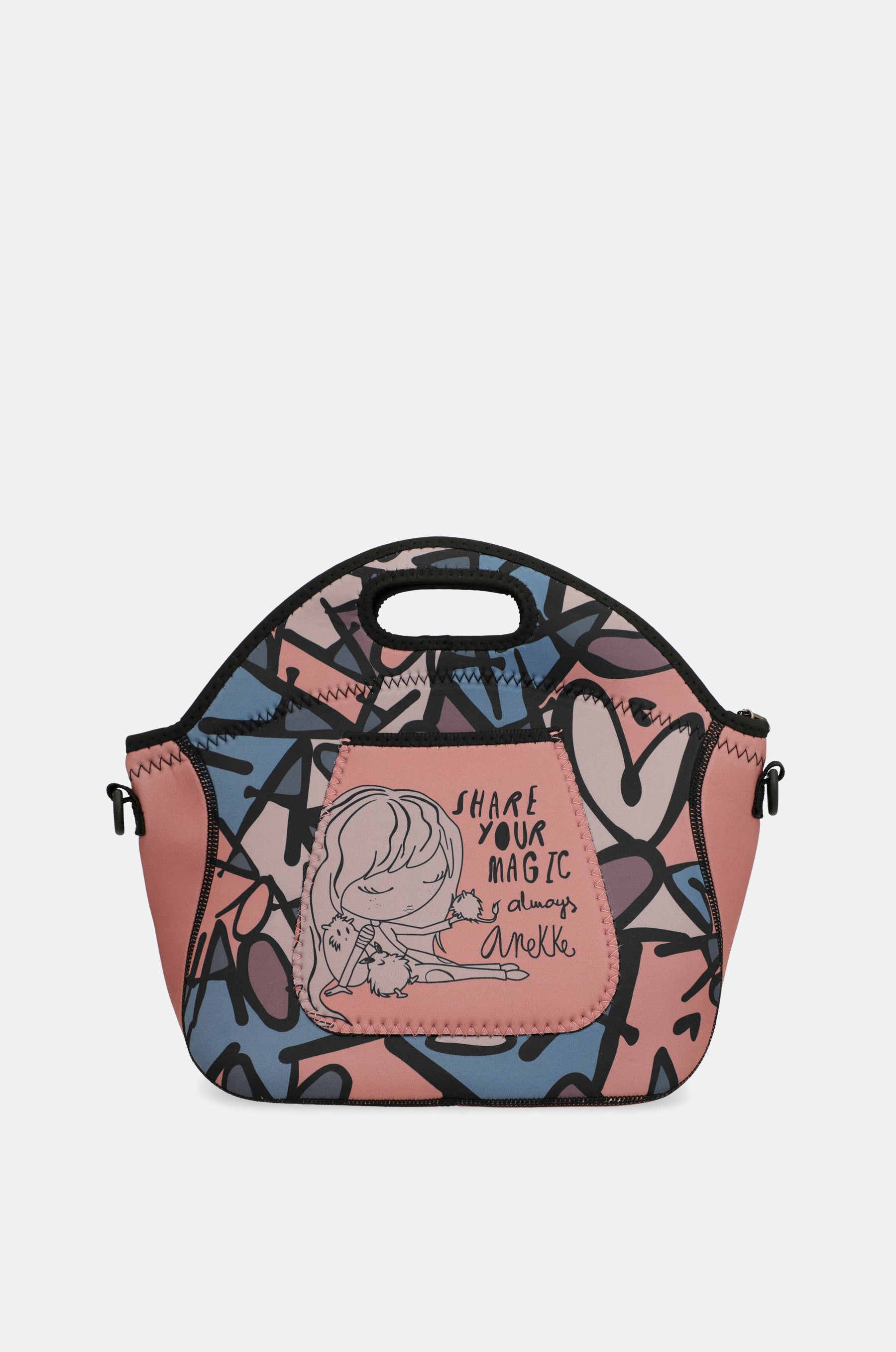 Imaginary neoprene food carrier bag