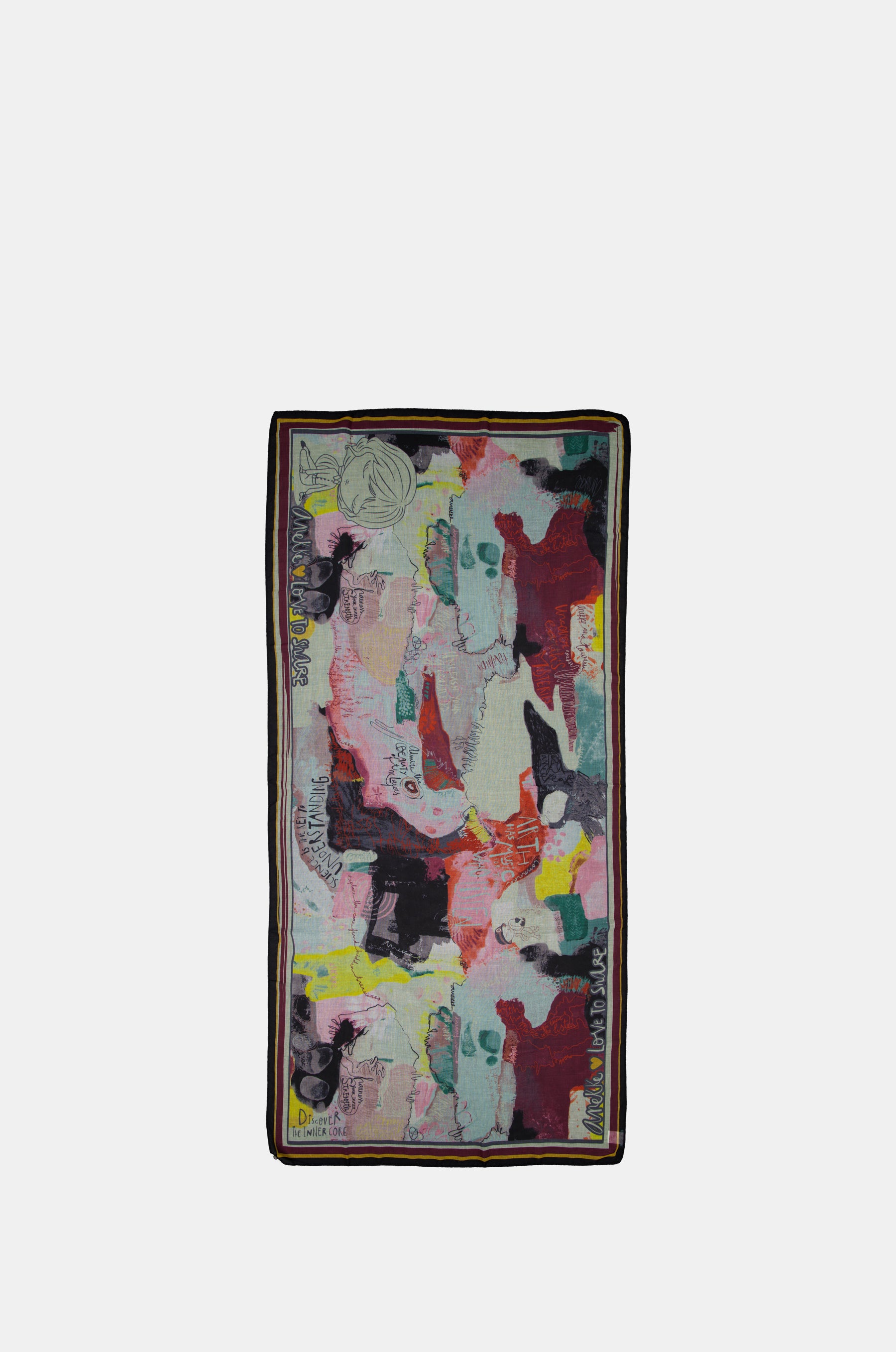Core multicoloured scarf