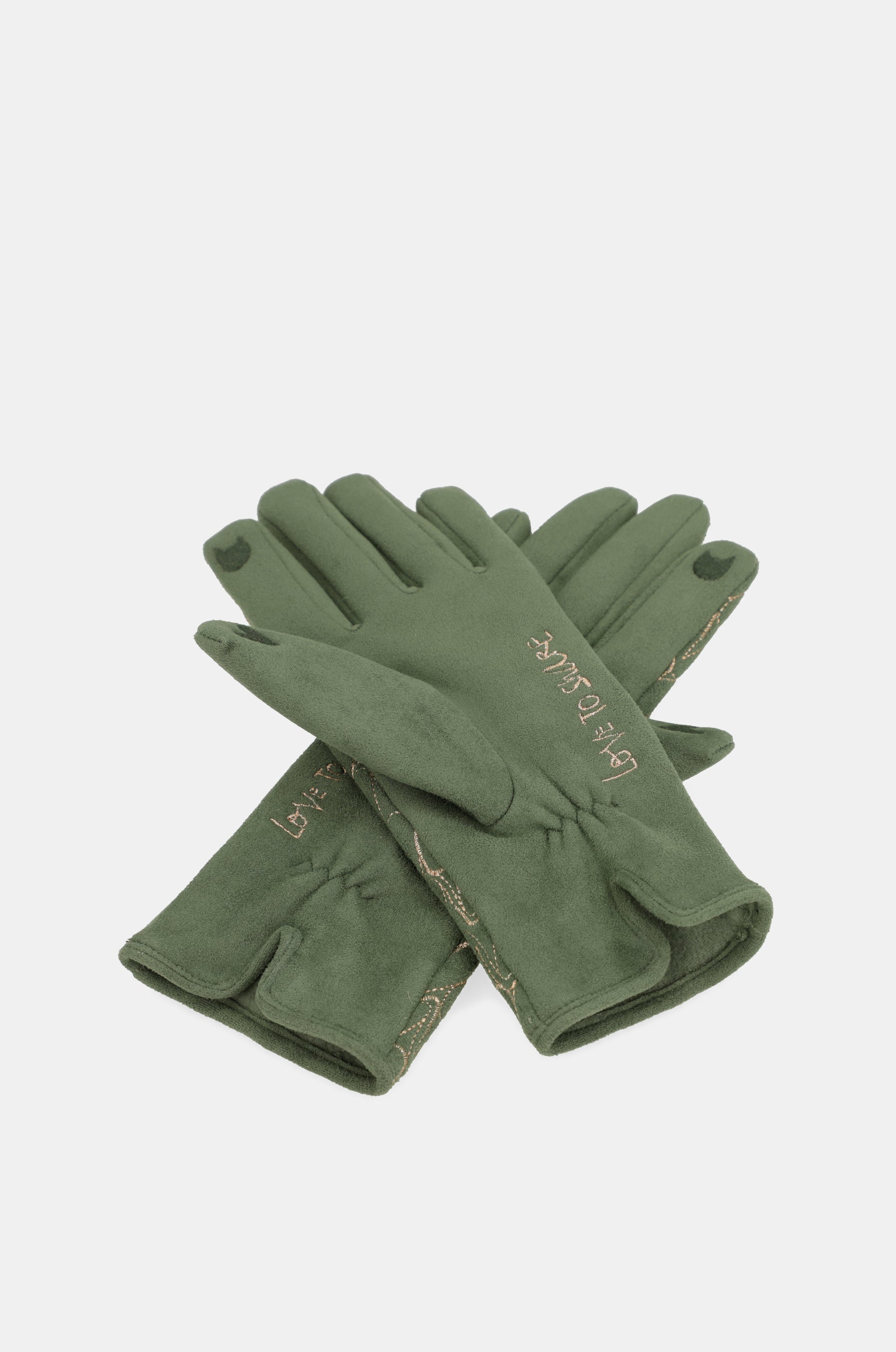 Anekke logo green gloves