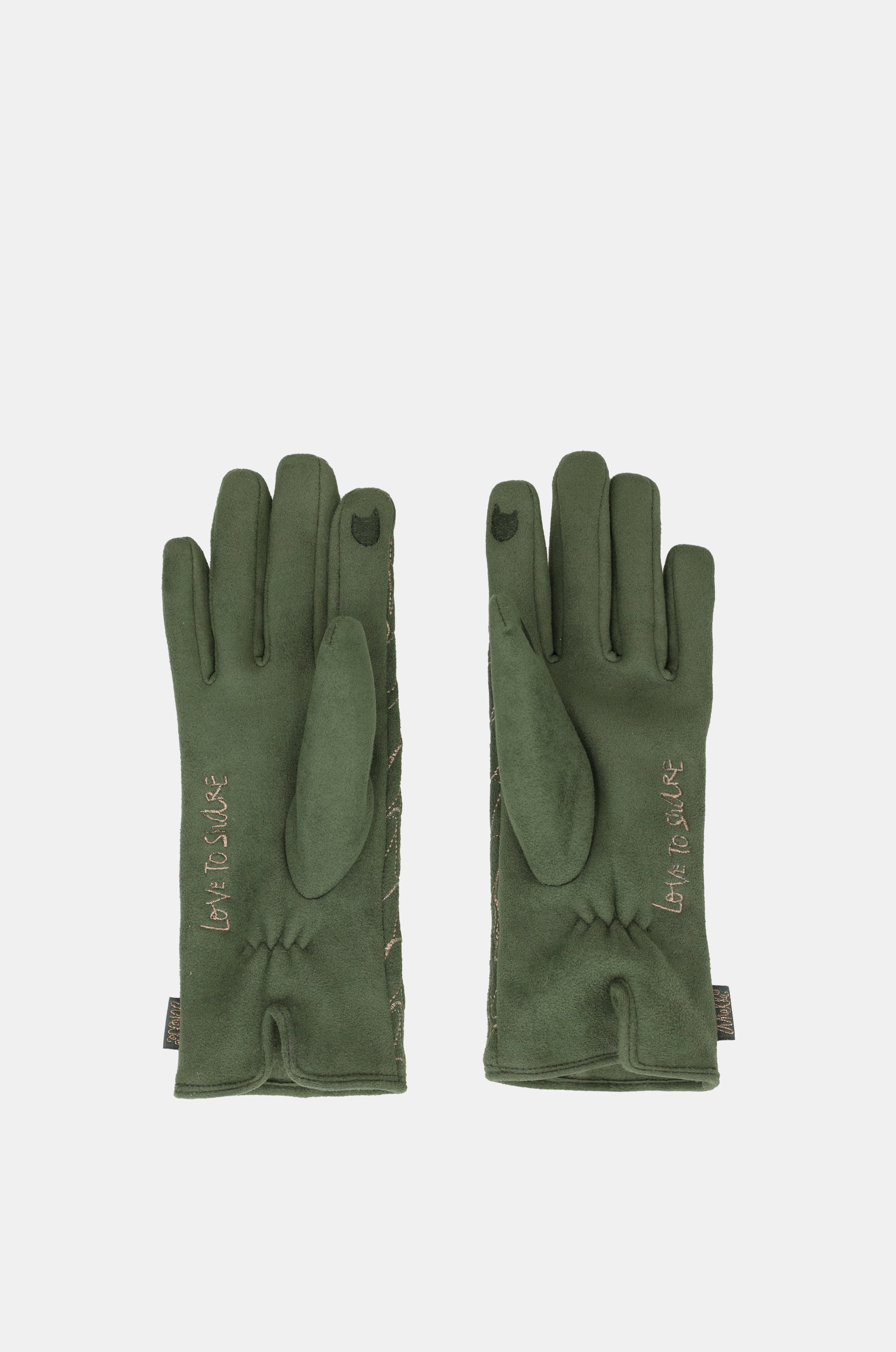 Anekke logo green gloves
