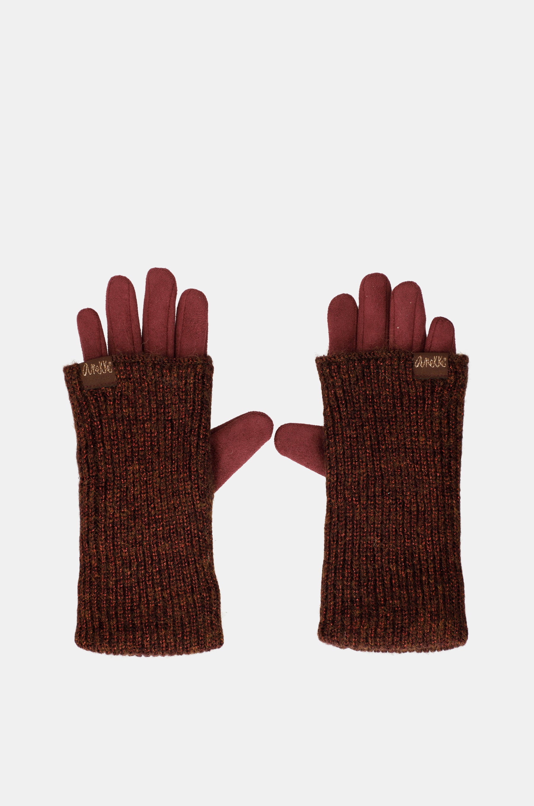 Burgundy extendable gloves