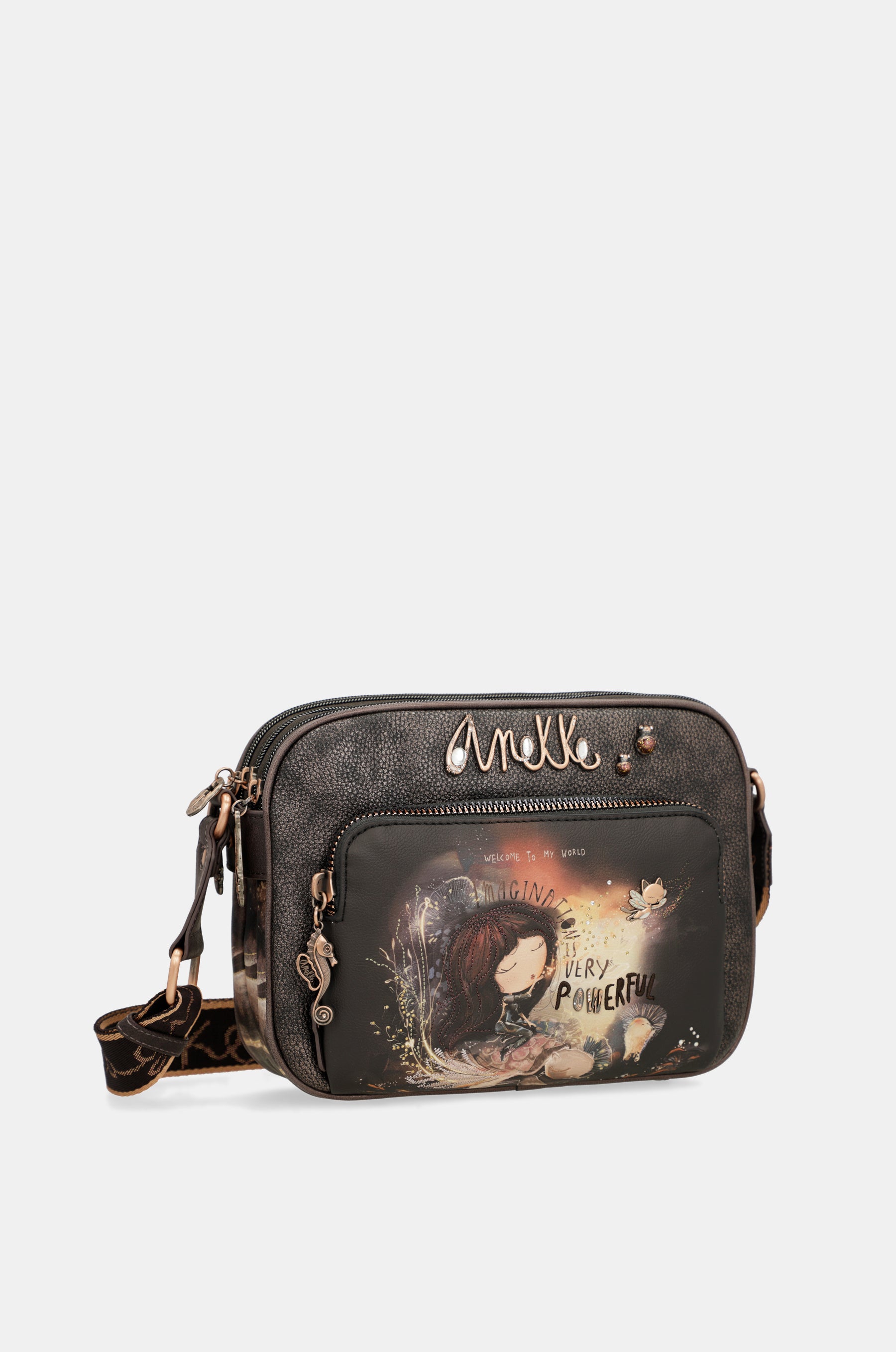 Dreamverse 3-compartment medium crossbody bag