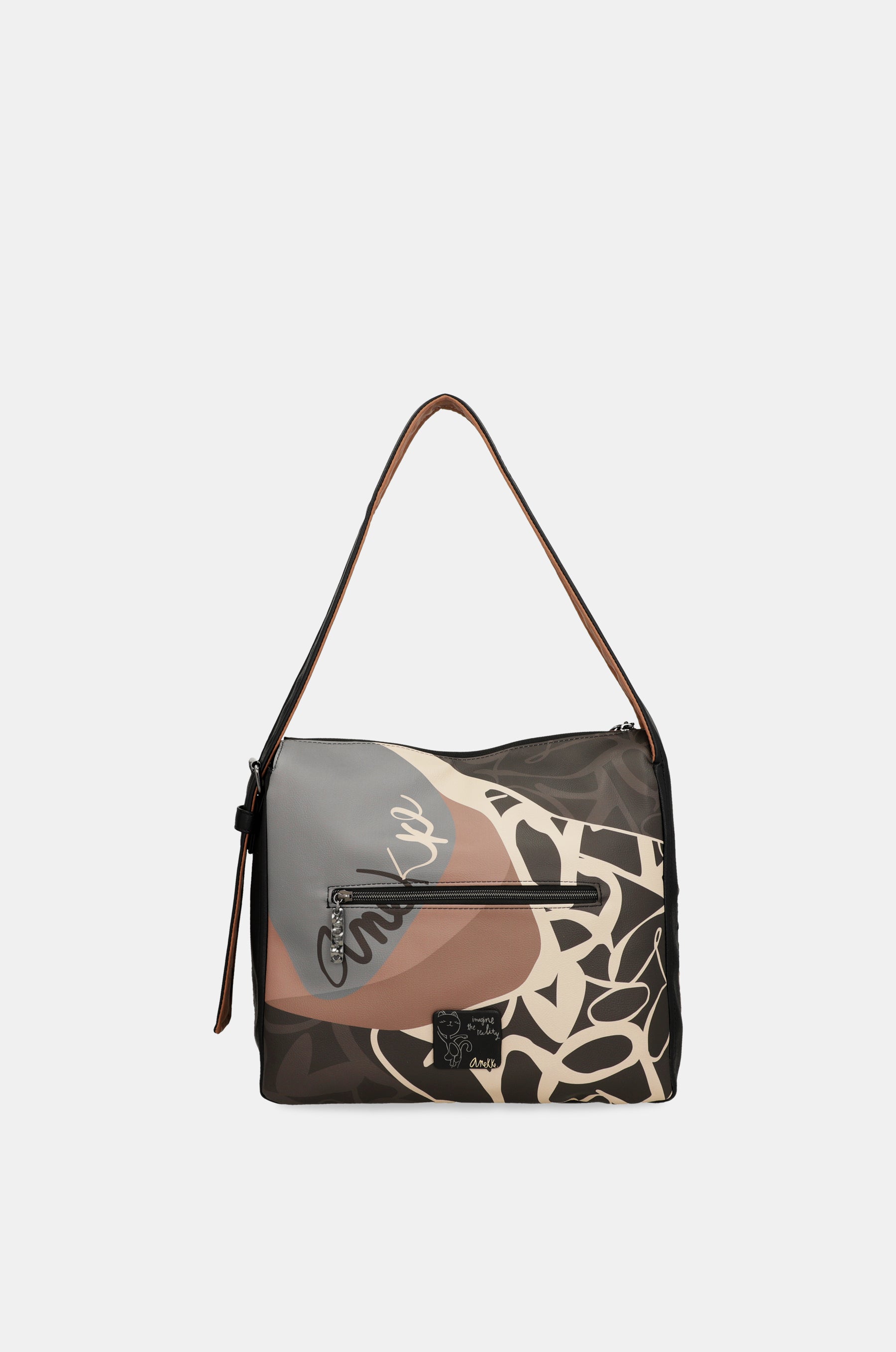 Heartbeat short handle shoulder bag