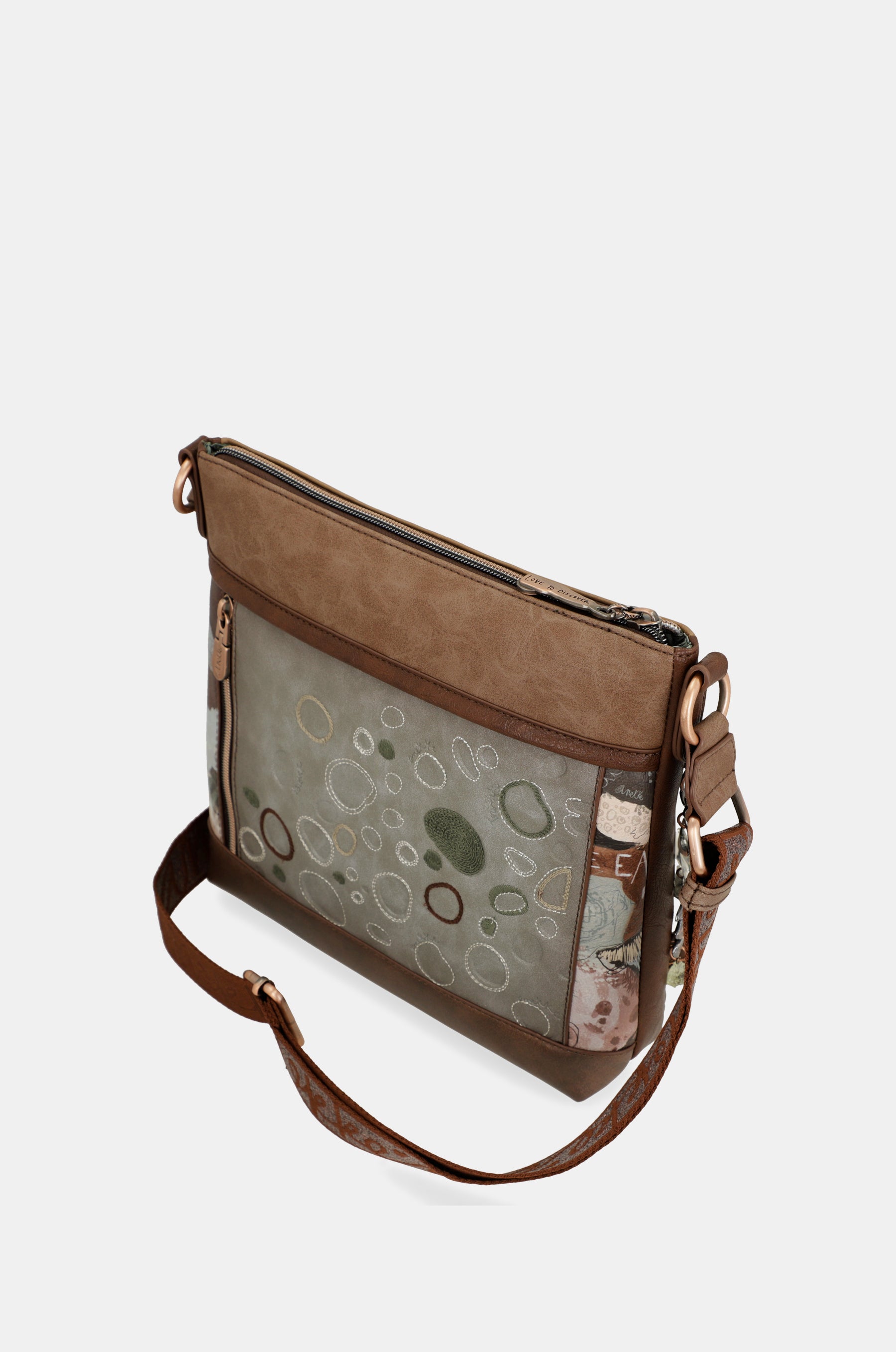 Core 3-compartment medium crossbody bag