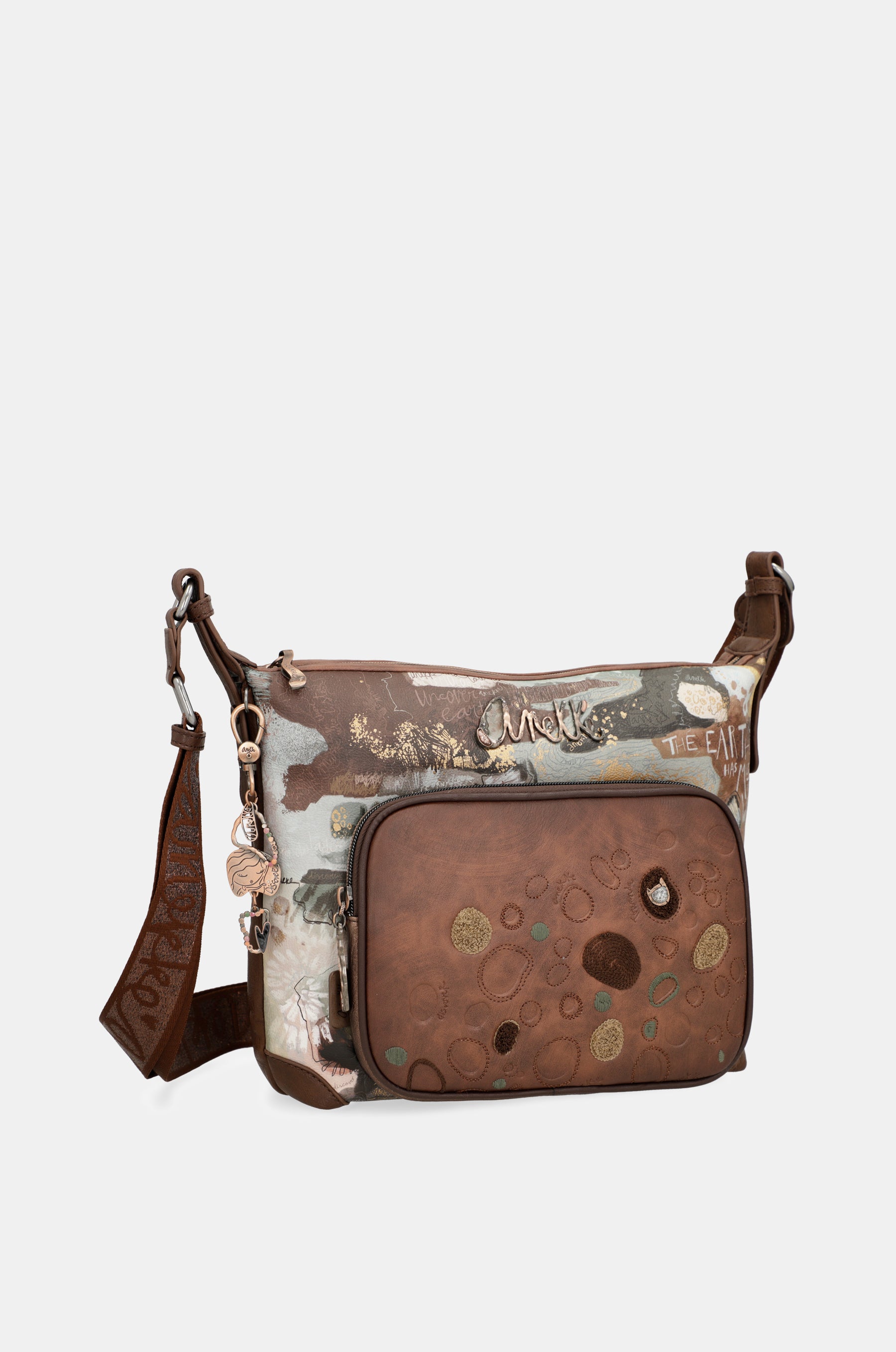Outer crossbody large bag with pockets