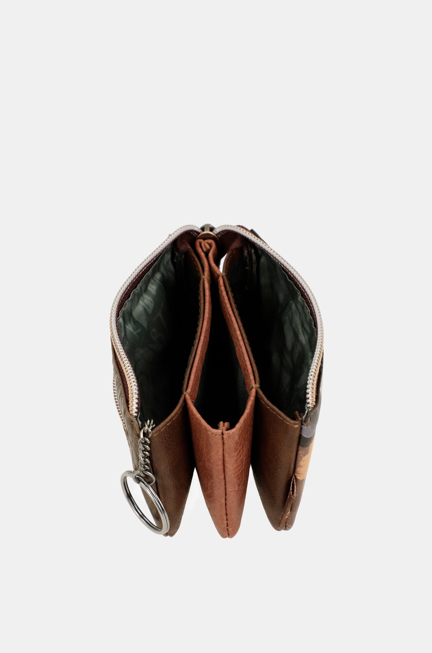 Outer 3-compartment coin purse