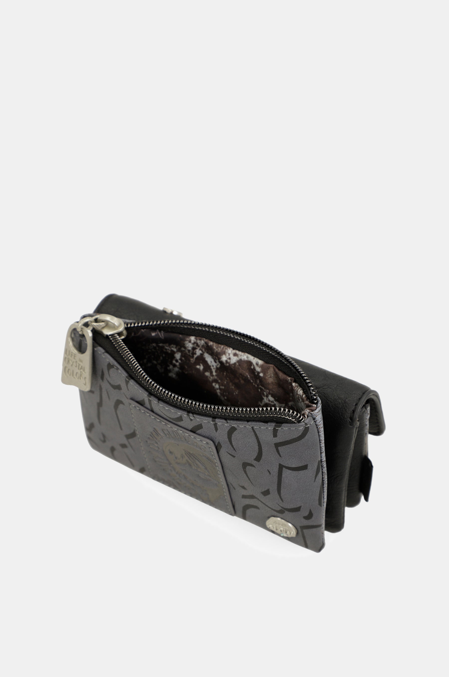 Crust coin purse flap with flap