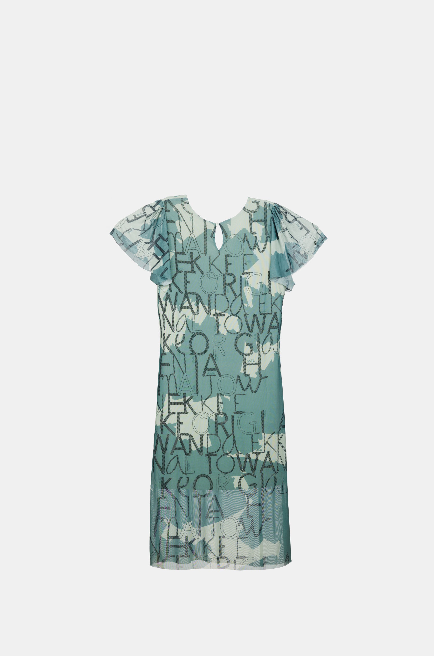 Green short-sleeve dress