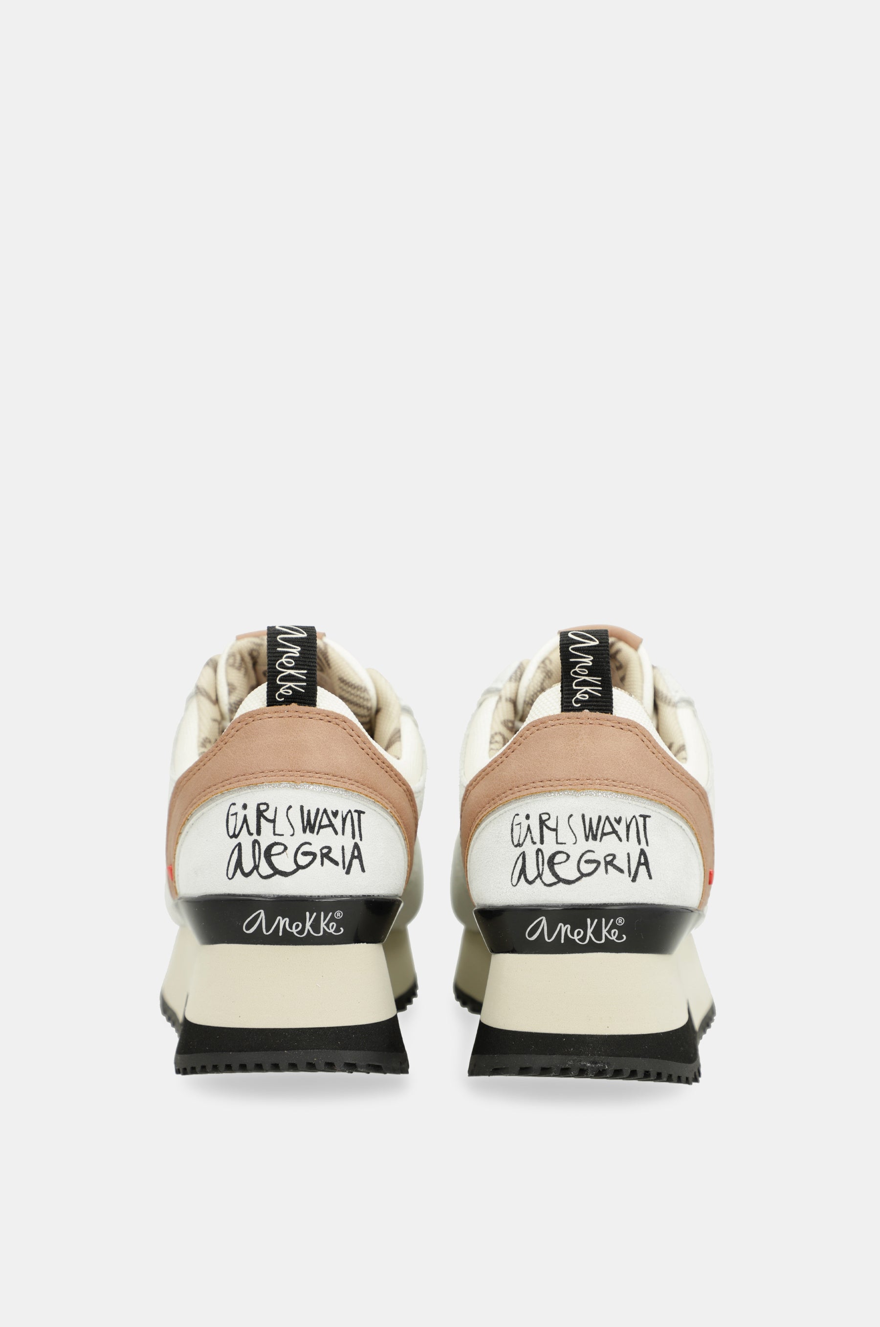 Gray platform sneakers