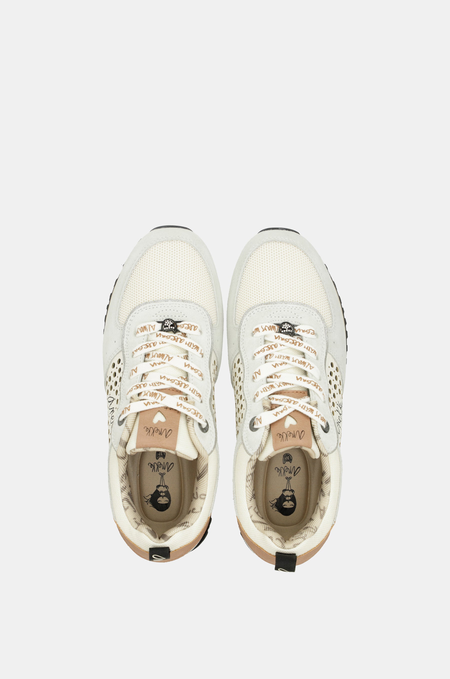 Gray platform sneakers