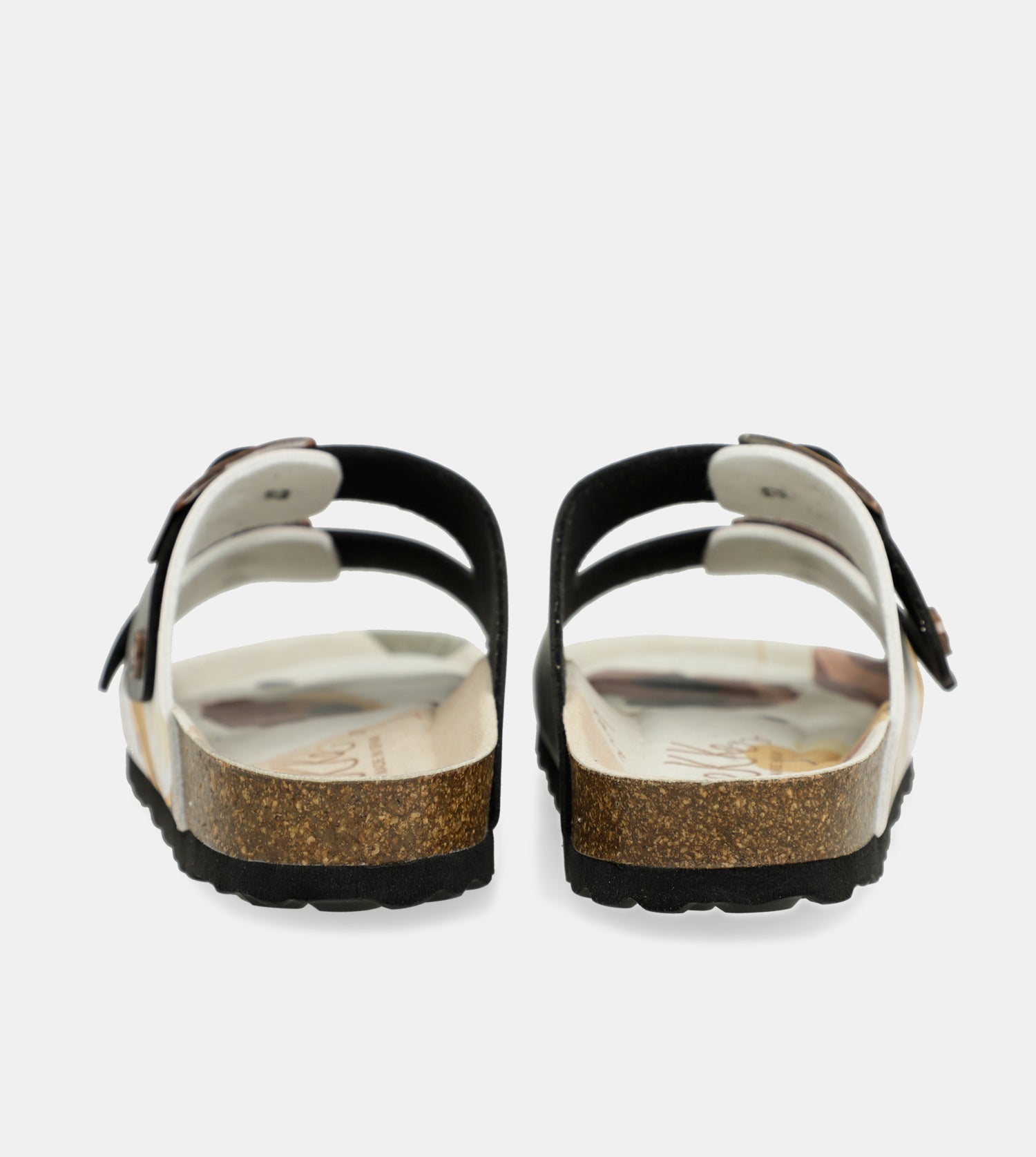 Black multicolor bio sandals