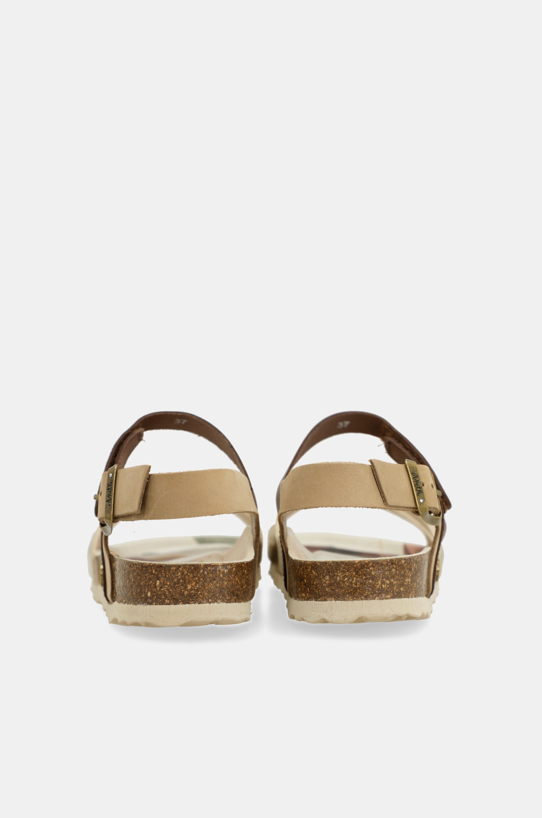 Gold and brown sandals