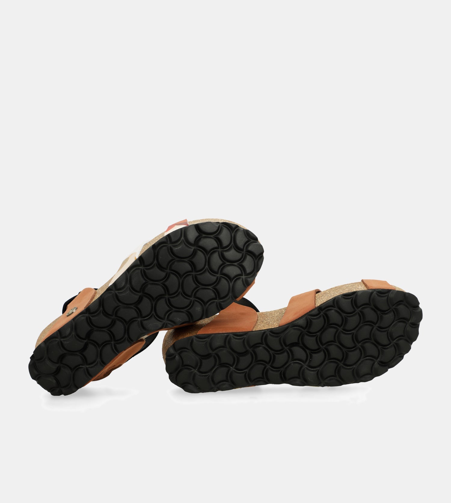 Wedge sandals bio leather straps