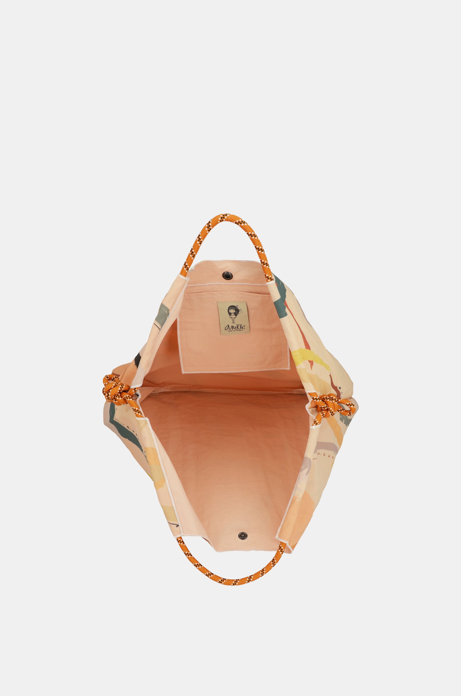 Smart printed beach bag