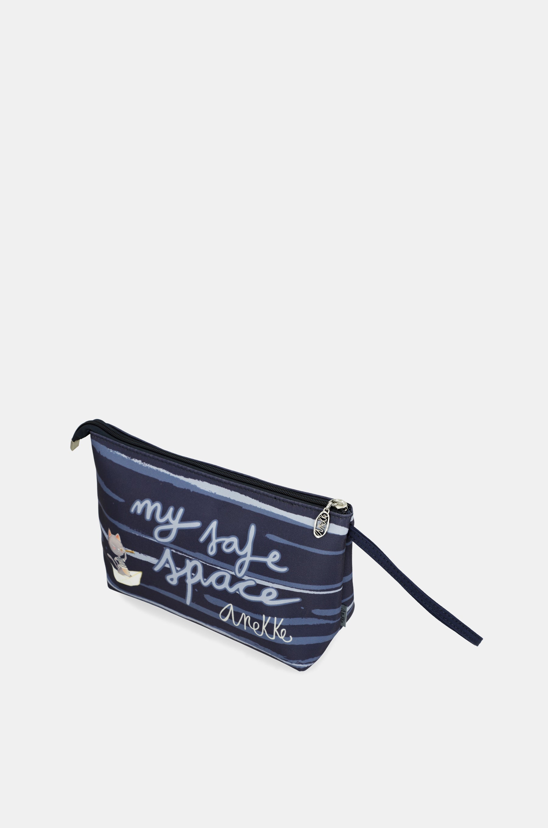 Large blue beach toiletry bag