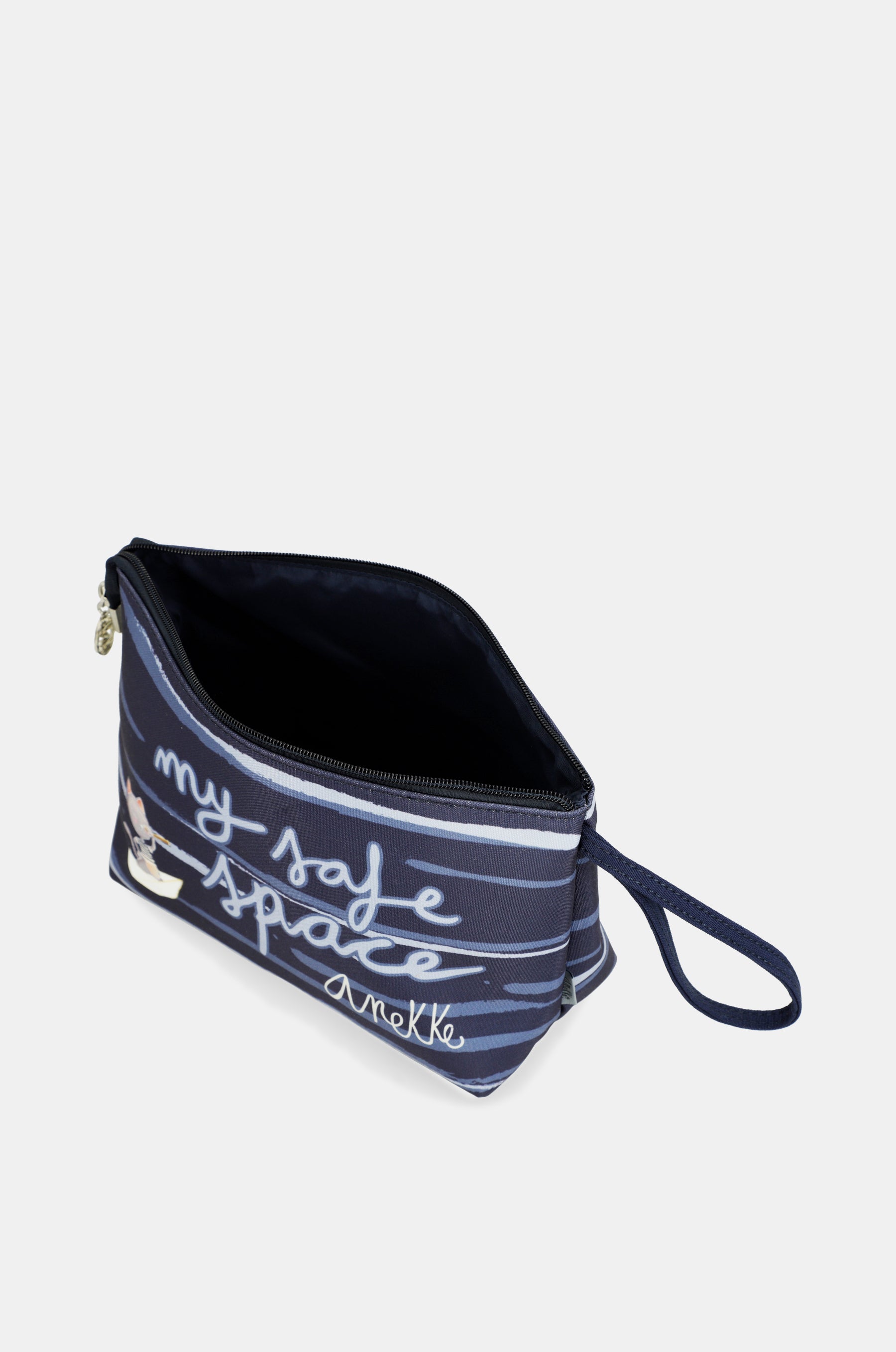 Large blue beach toiletry bag