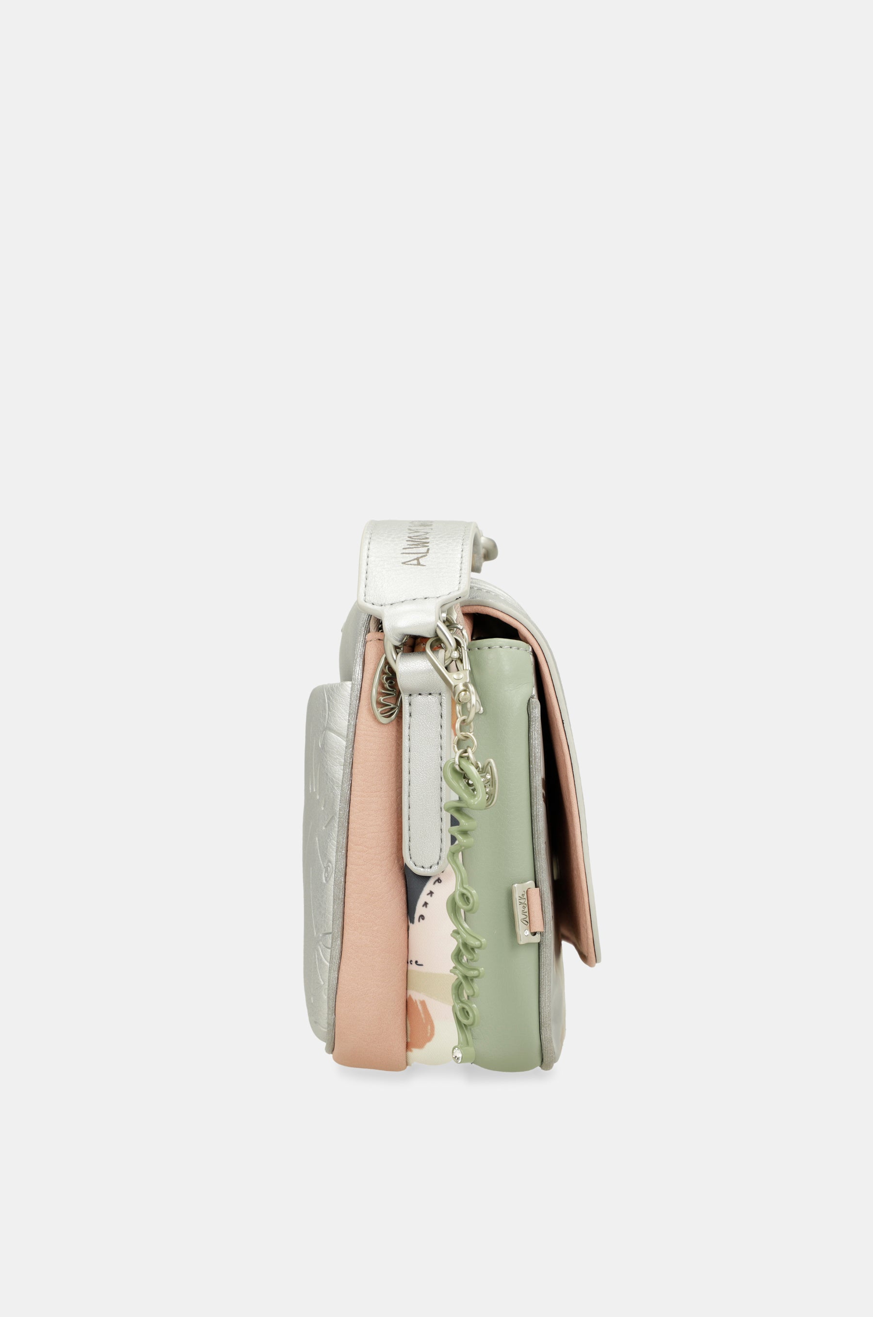 Oval flap crossbody bag Alma