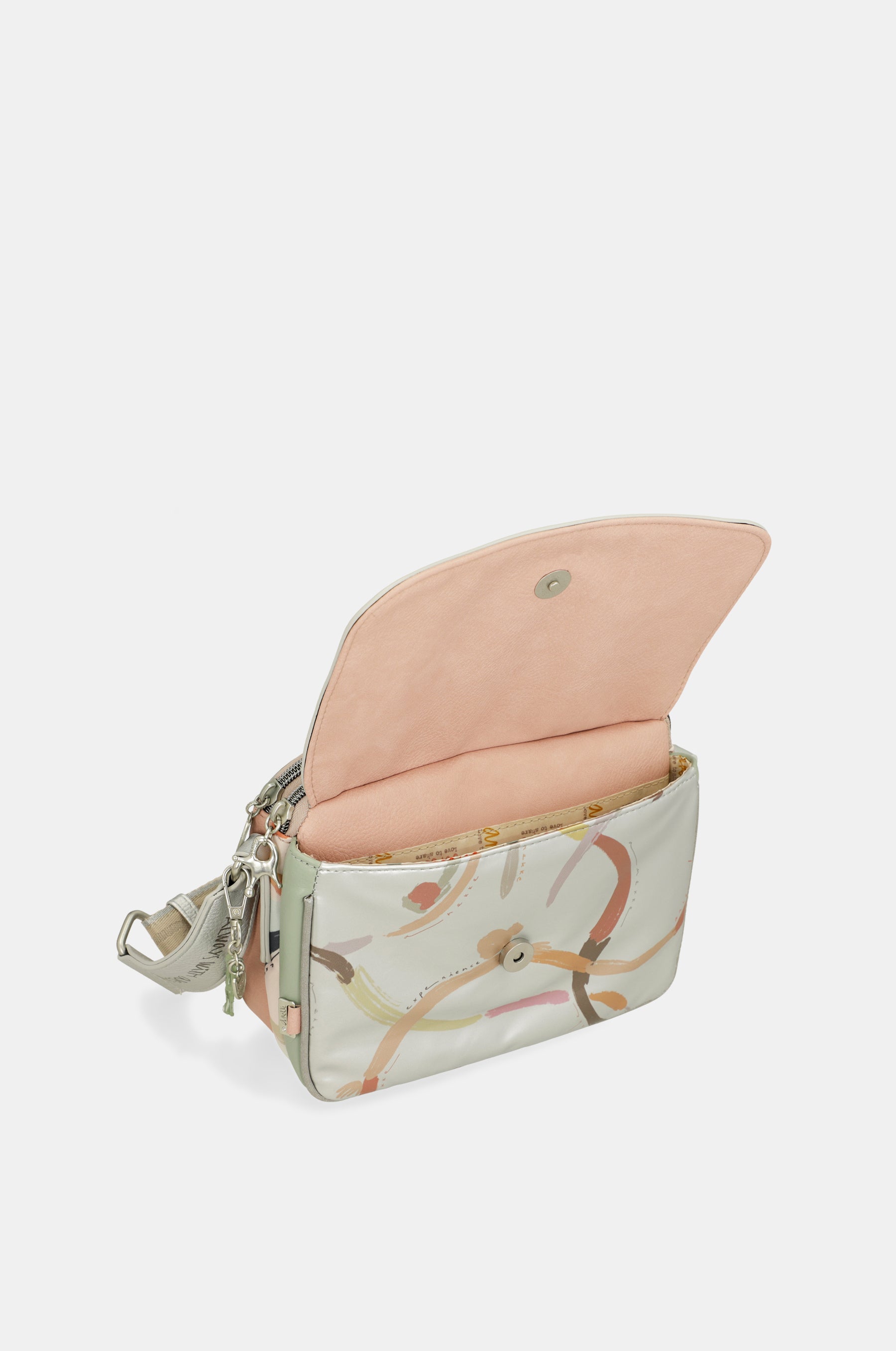 Oval flap crossbody bag Alma