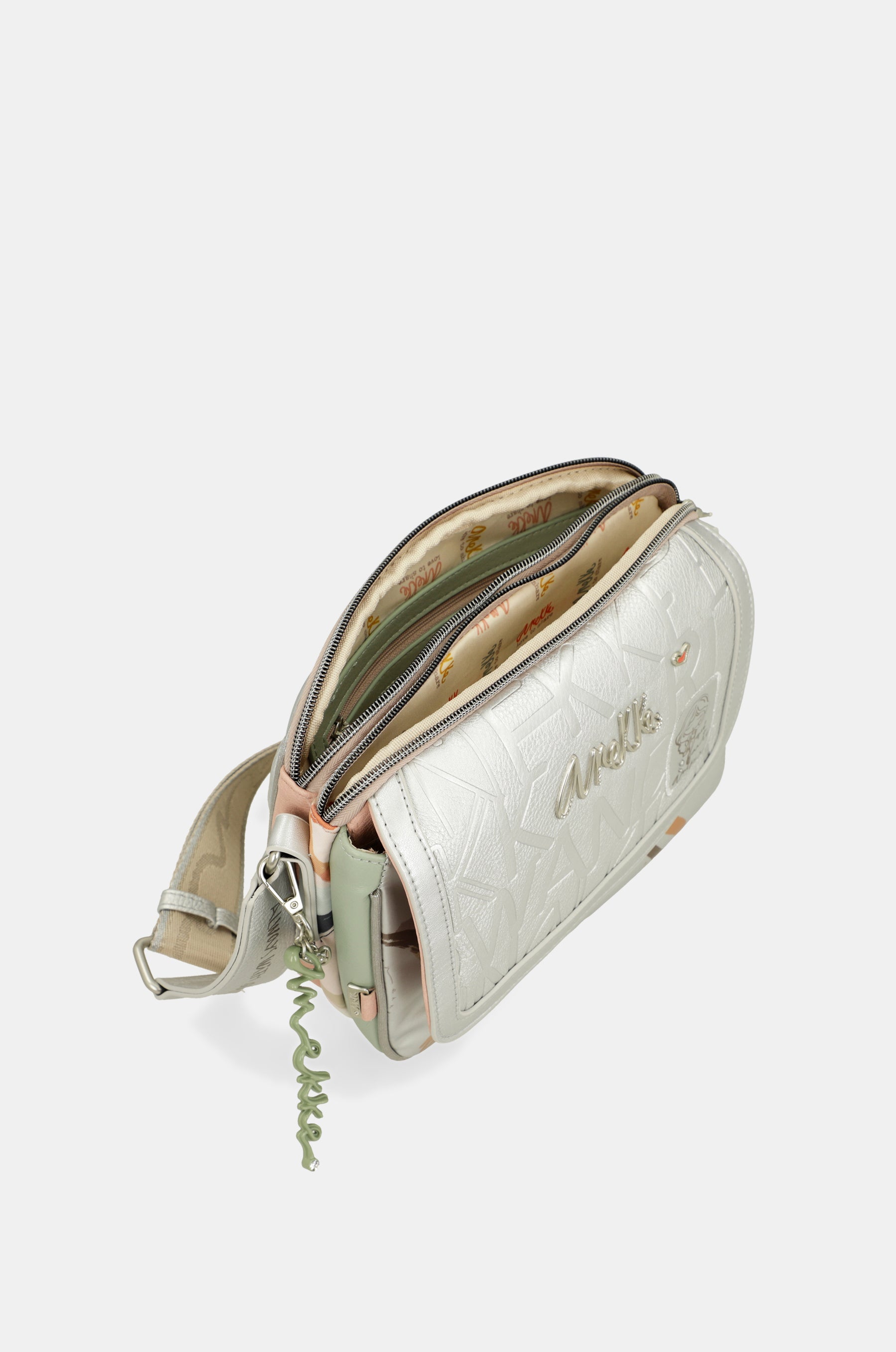 Oval flap crossbody bag Alma