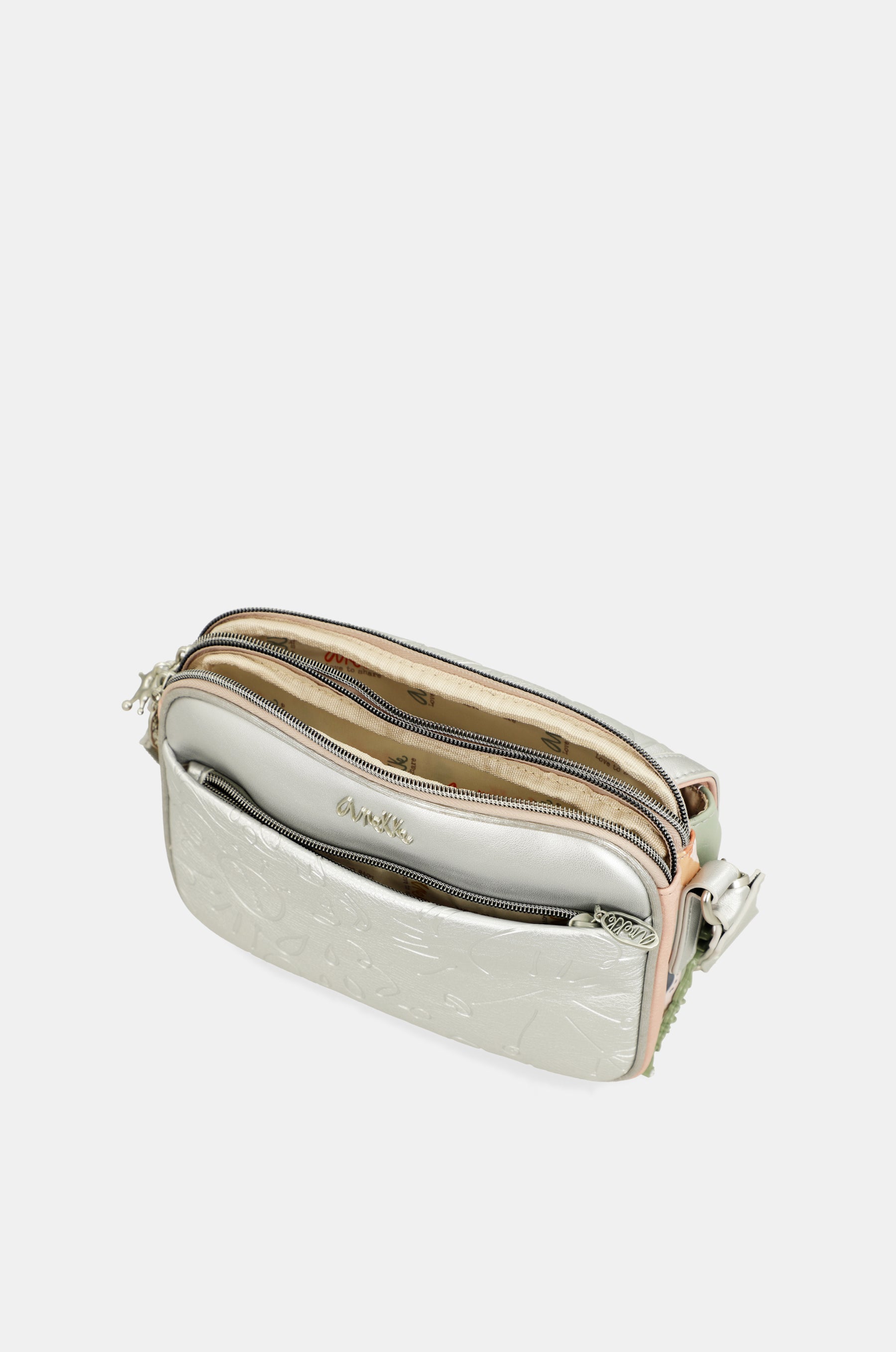 Oval flap crossbody bag Alma