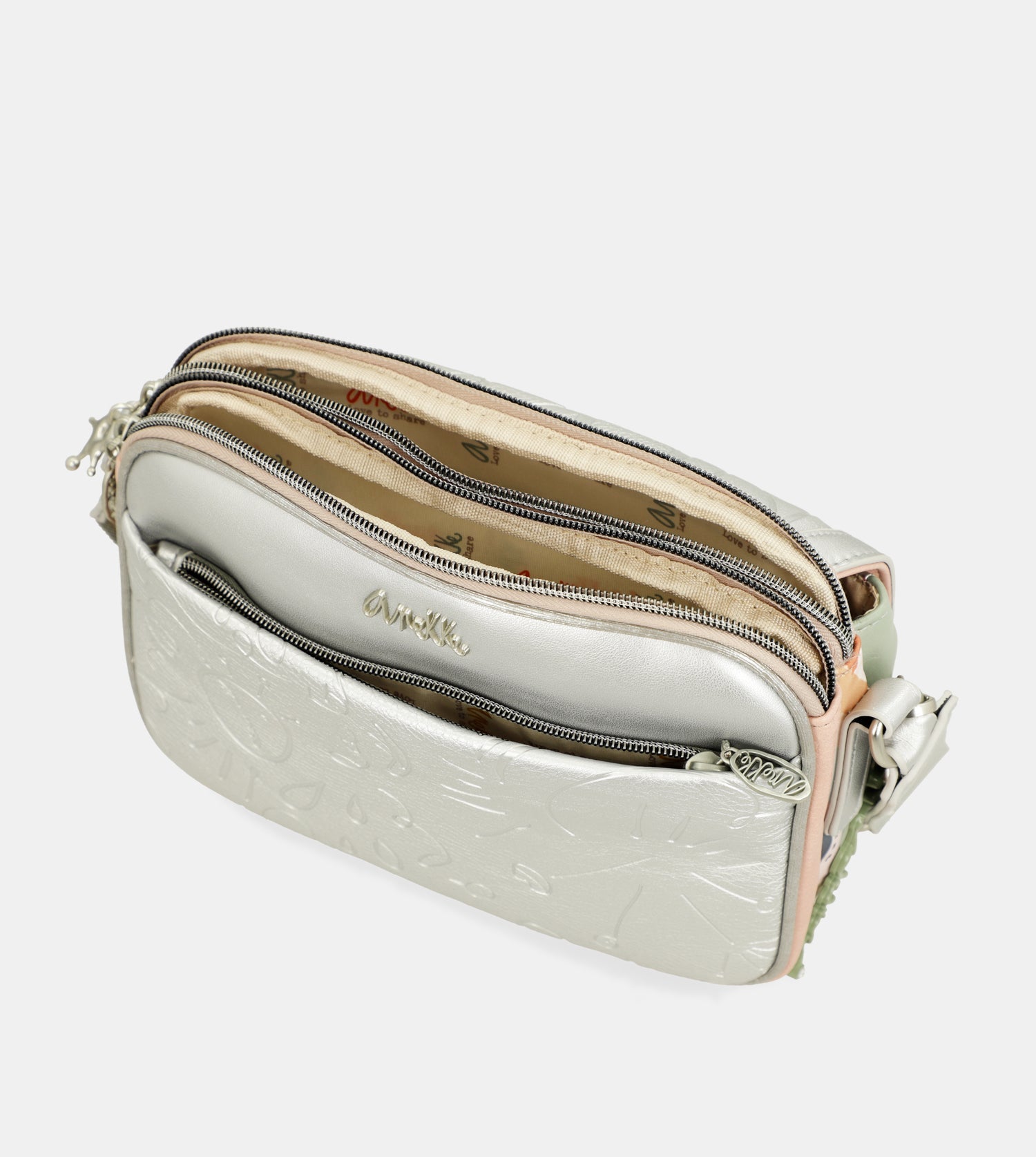 Oval flap crossbody bag Alma