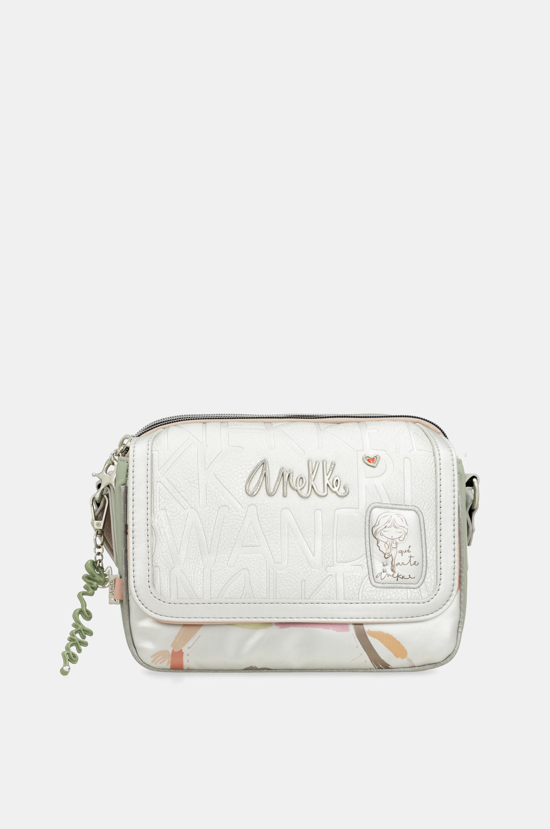 Oval flap crossbody bag Alma