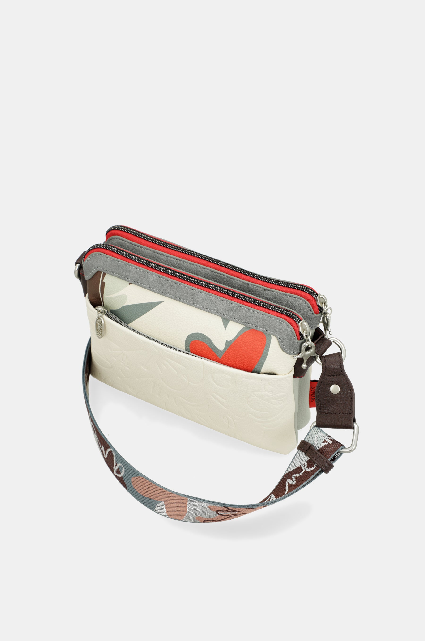 Double compartment crossbody bag Alma