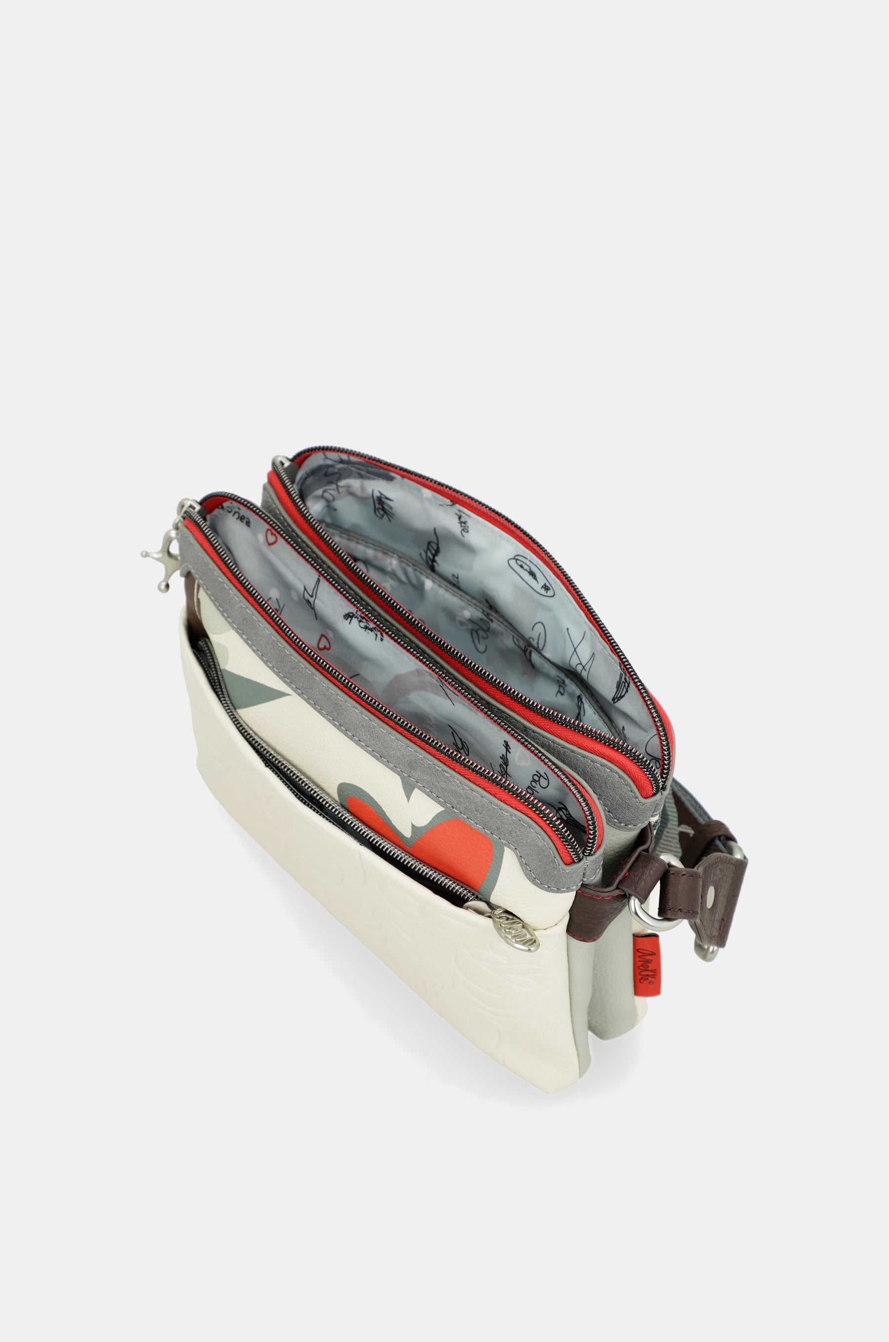 Double compartment crossbody bag Alma