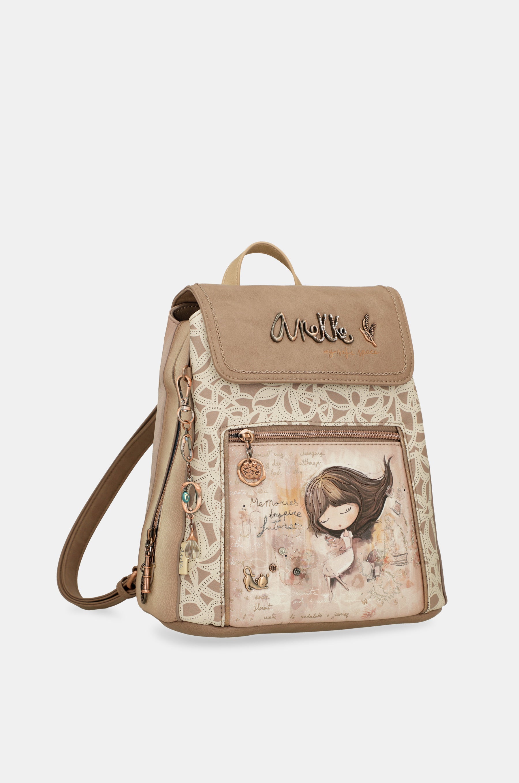 Backpack with flap Memories