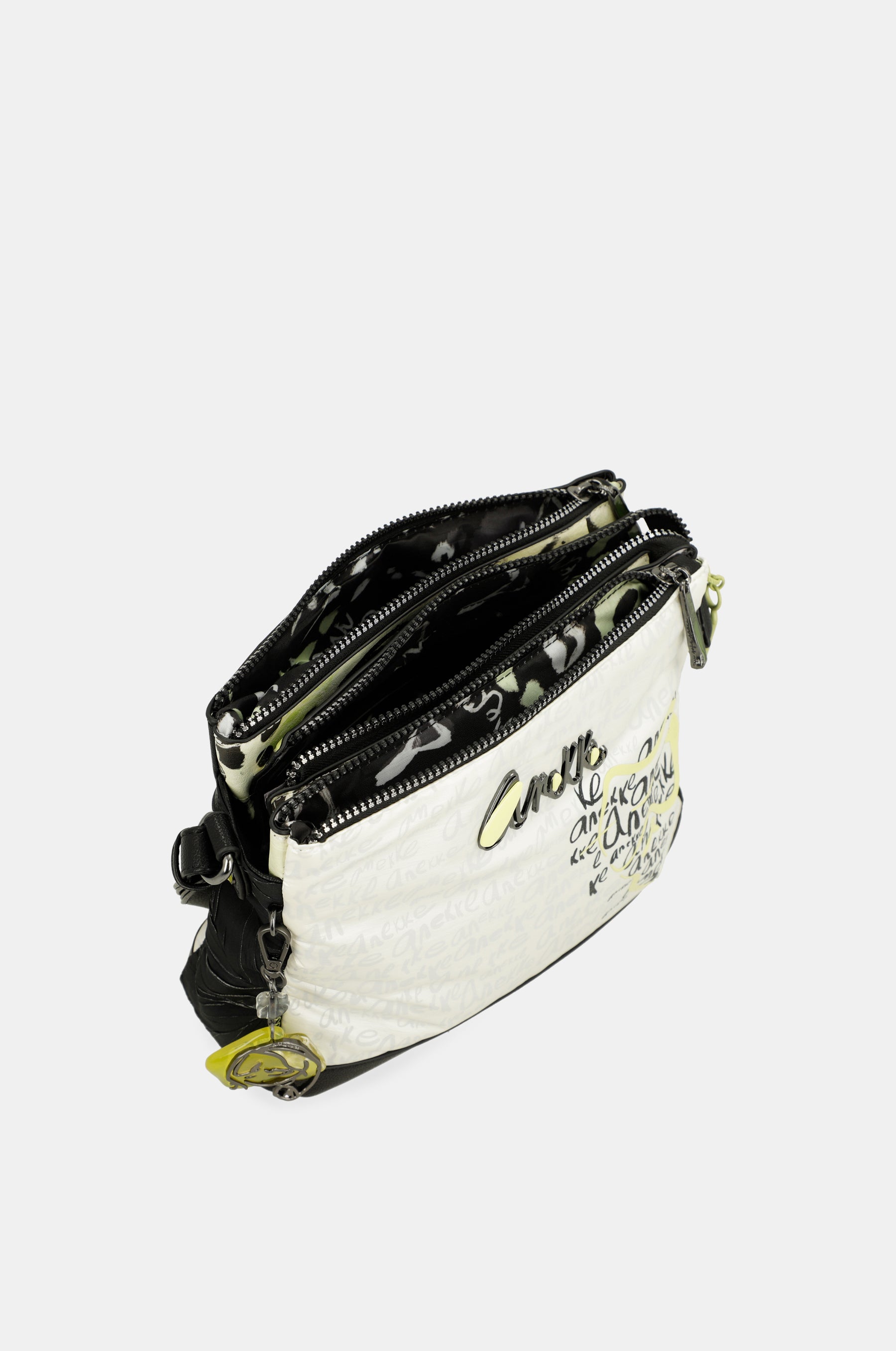 Printed crossbody bag with 3 compartments Nature Towanda
