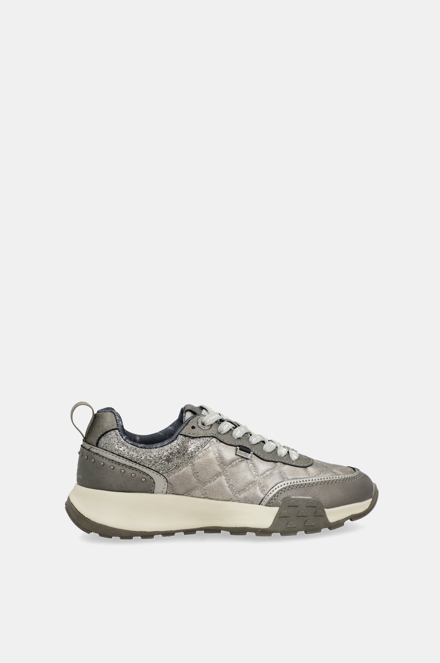 Metallic taupe sneakers