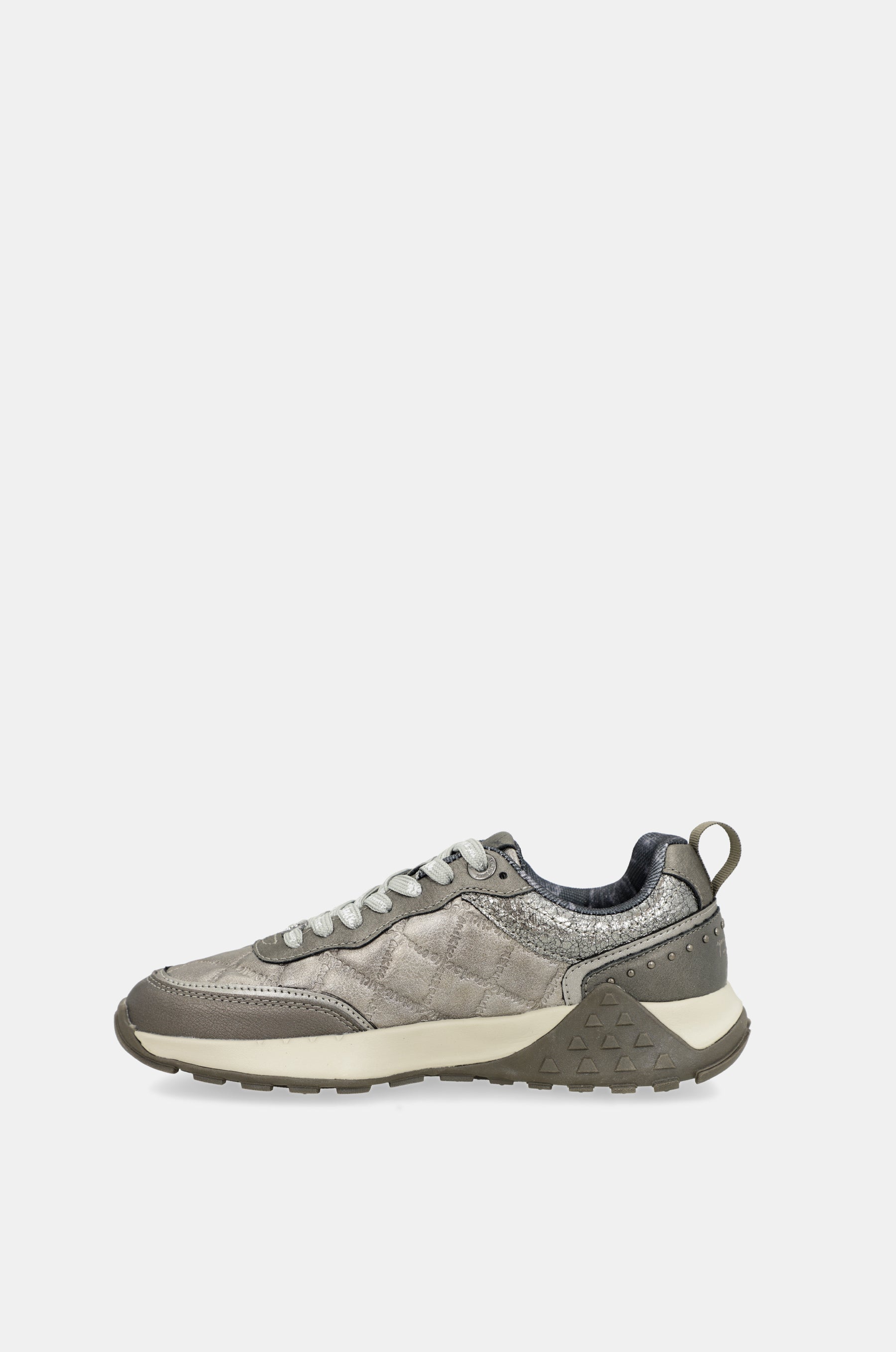 Metallic taupe sneakers