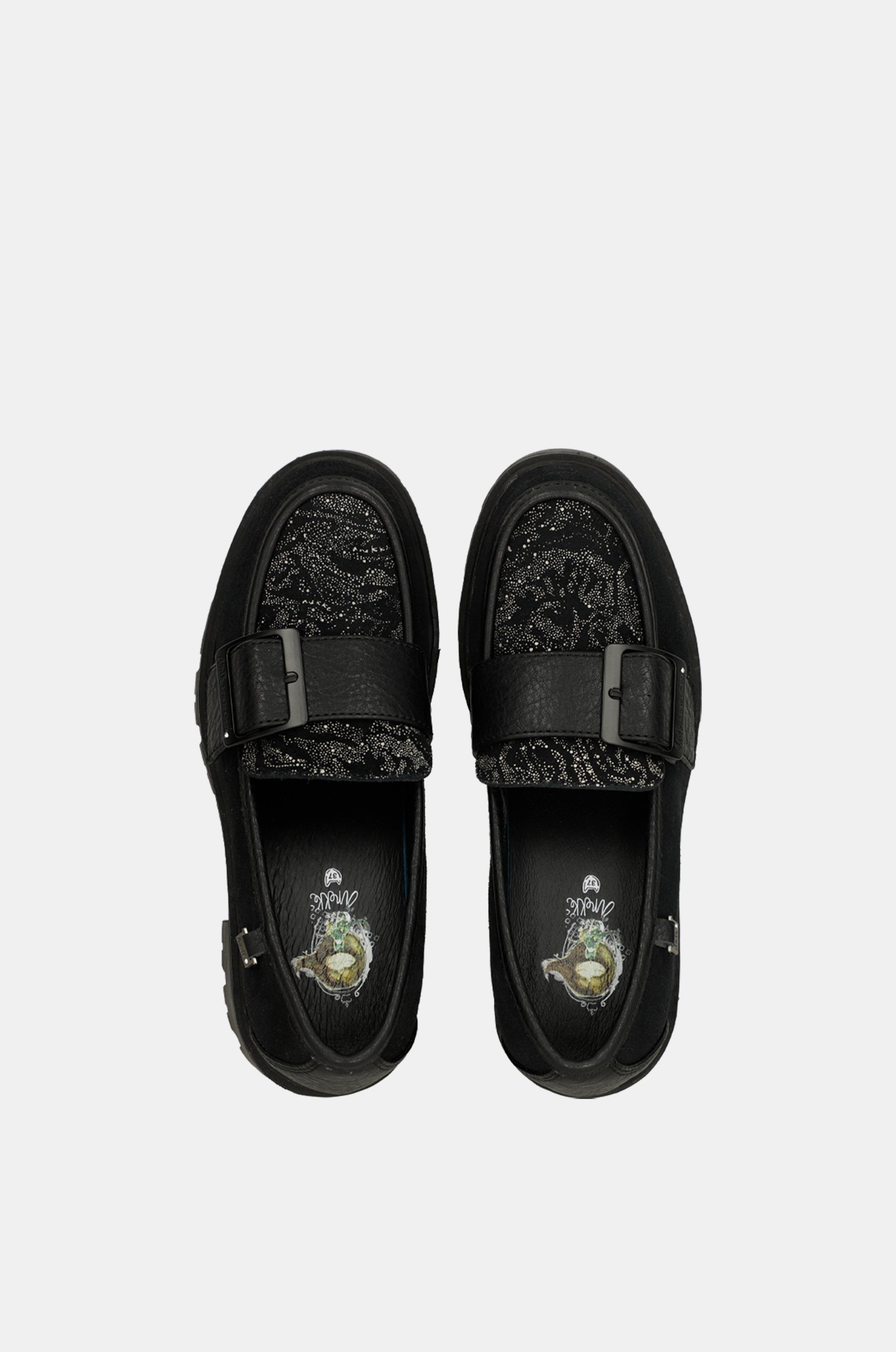 Black loafers