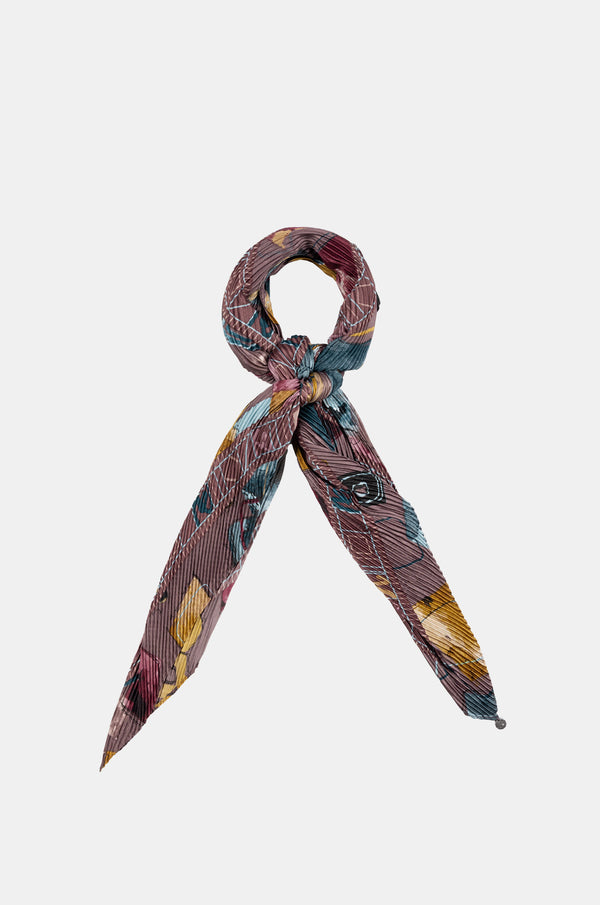 Evolution pleated square scarf