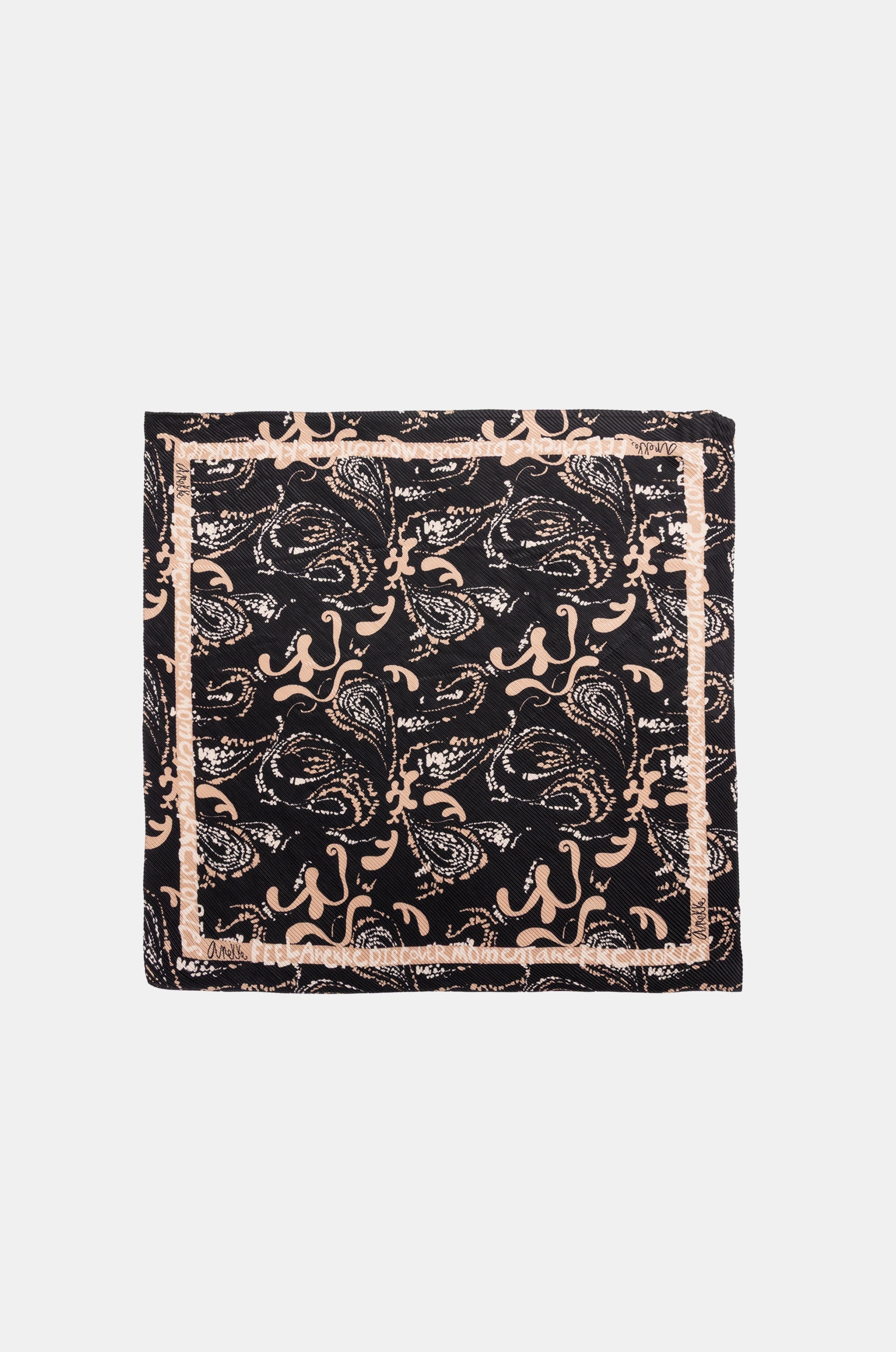 Intentions pleated square scarf