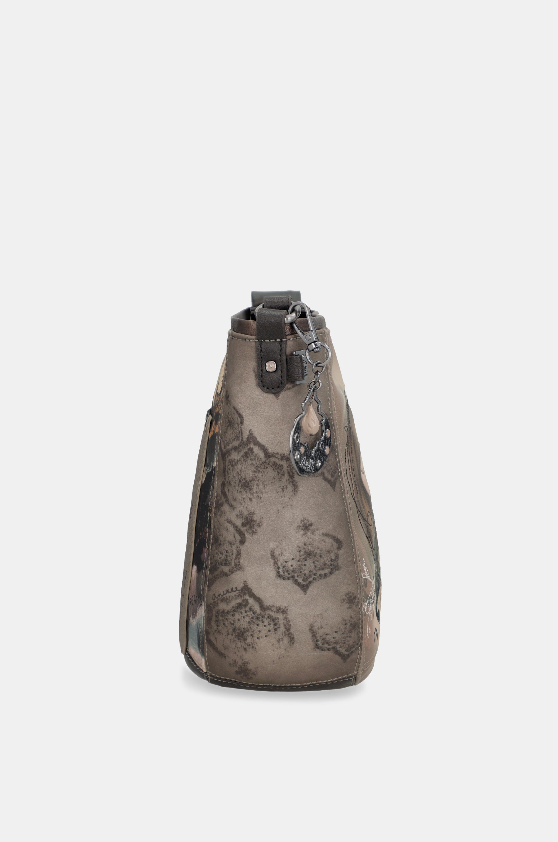 Real oval medium crossbody bag
