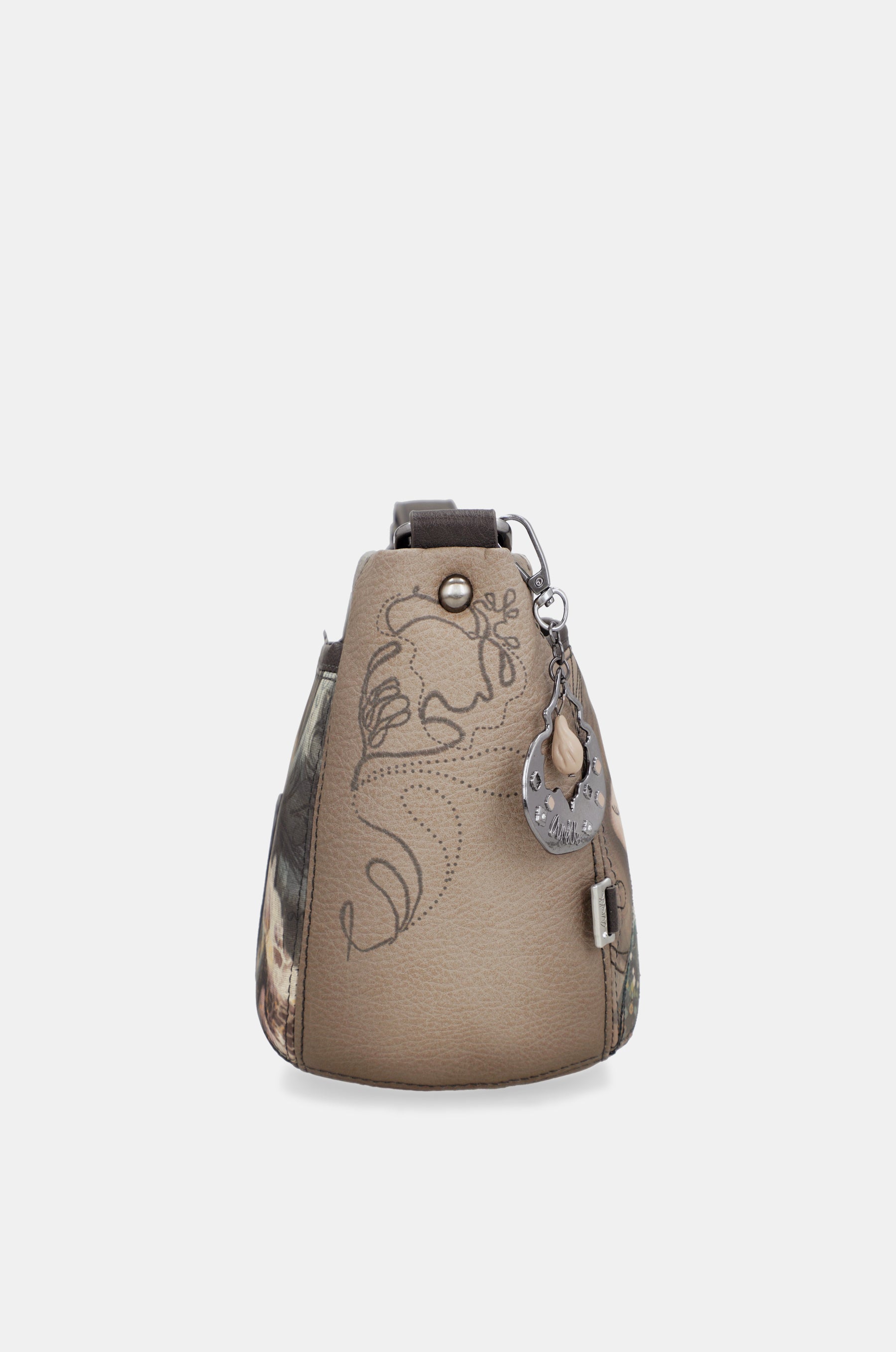 Real oval small crossbody bag