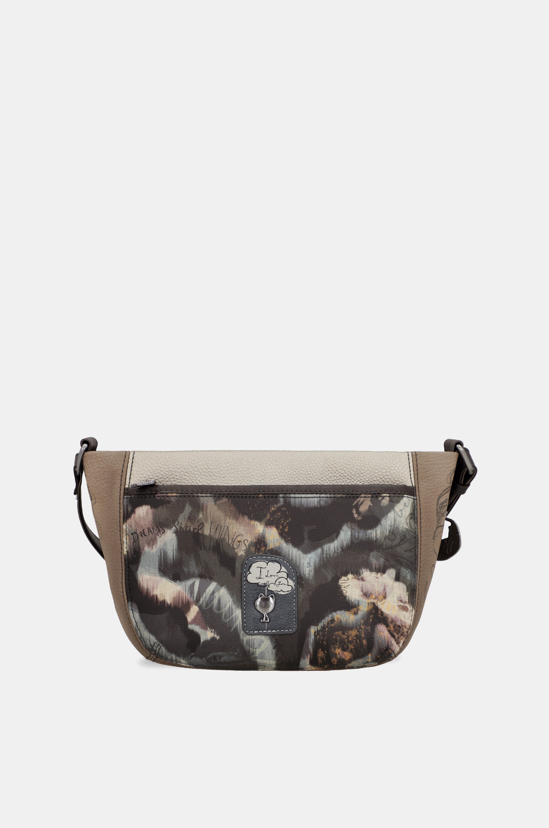 Real oval small crossbody bag