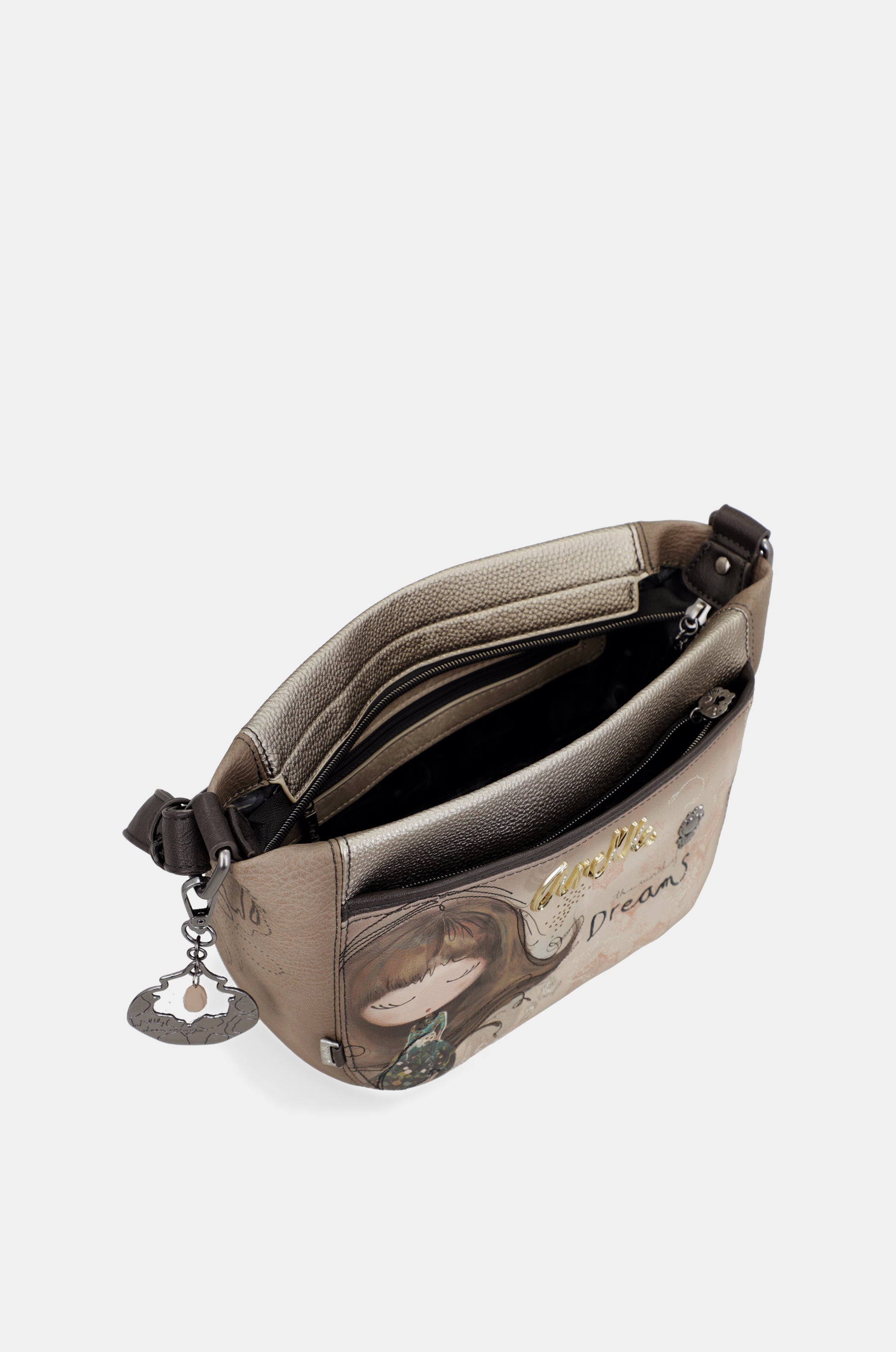 Real oval small crossbody bag