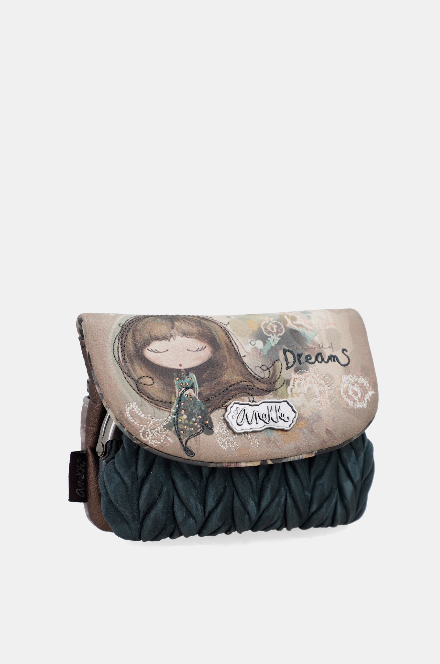 Real coin purse with flap