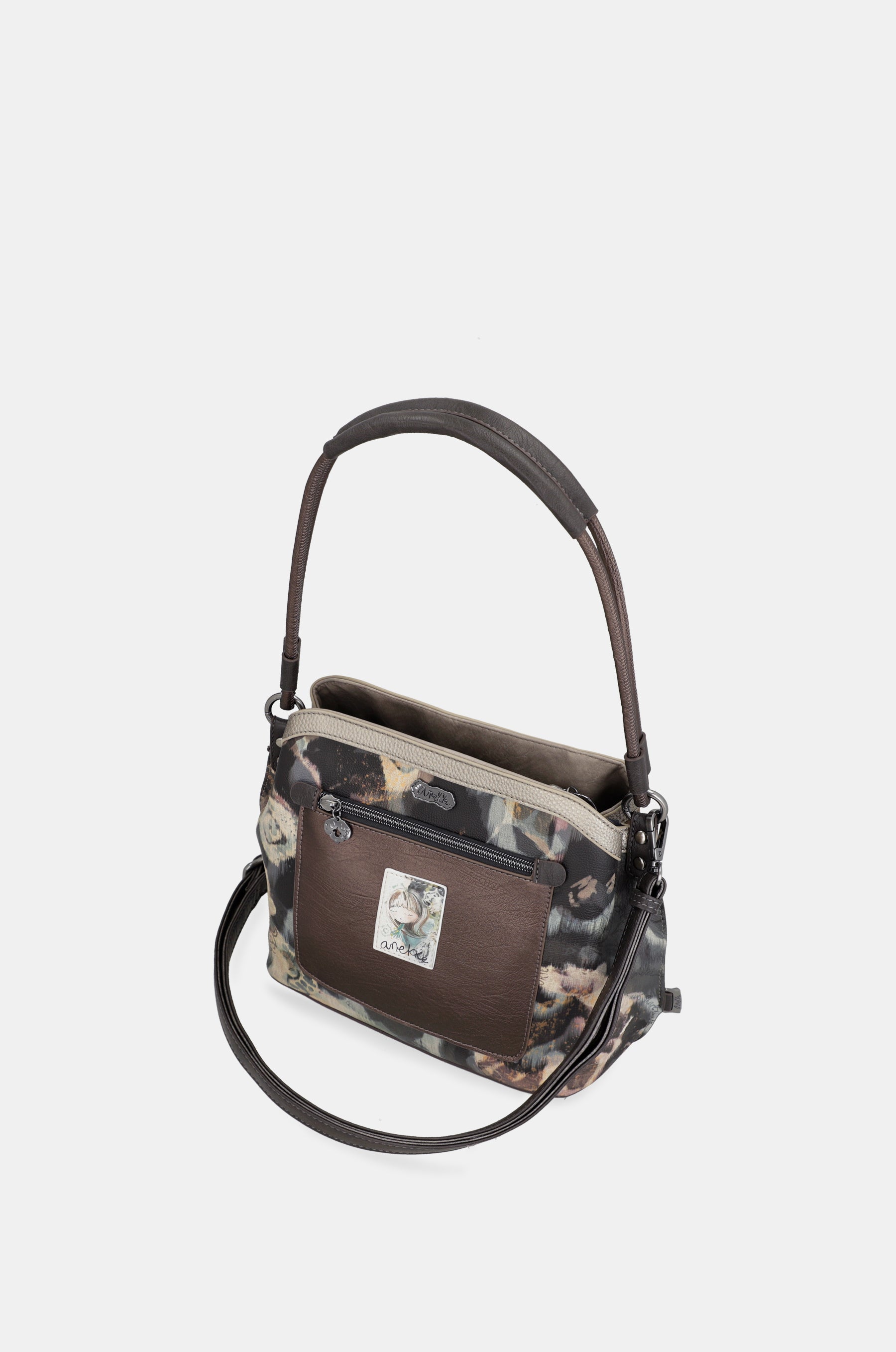 Manifesto triple-compartment crossbody bag