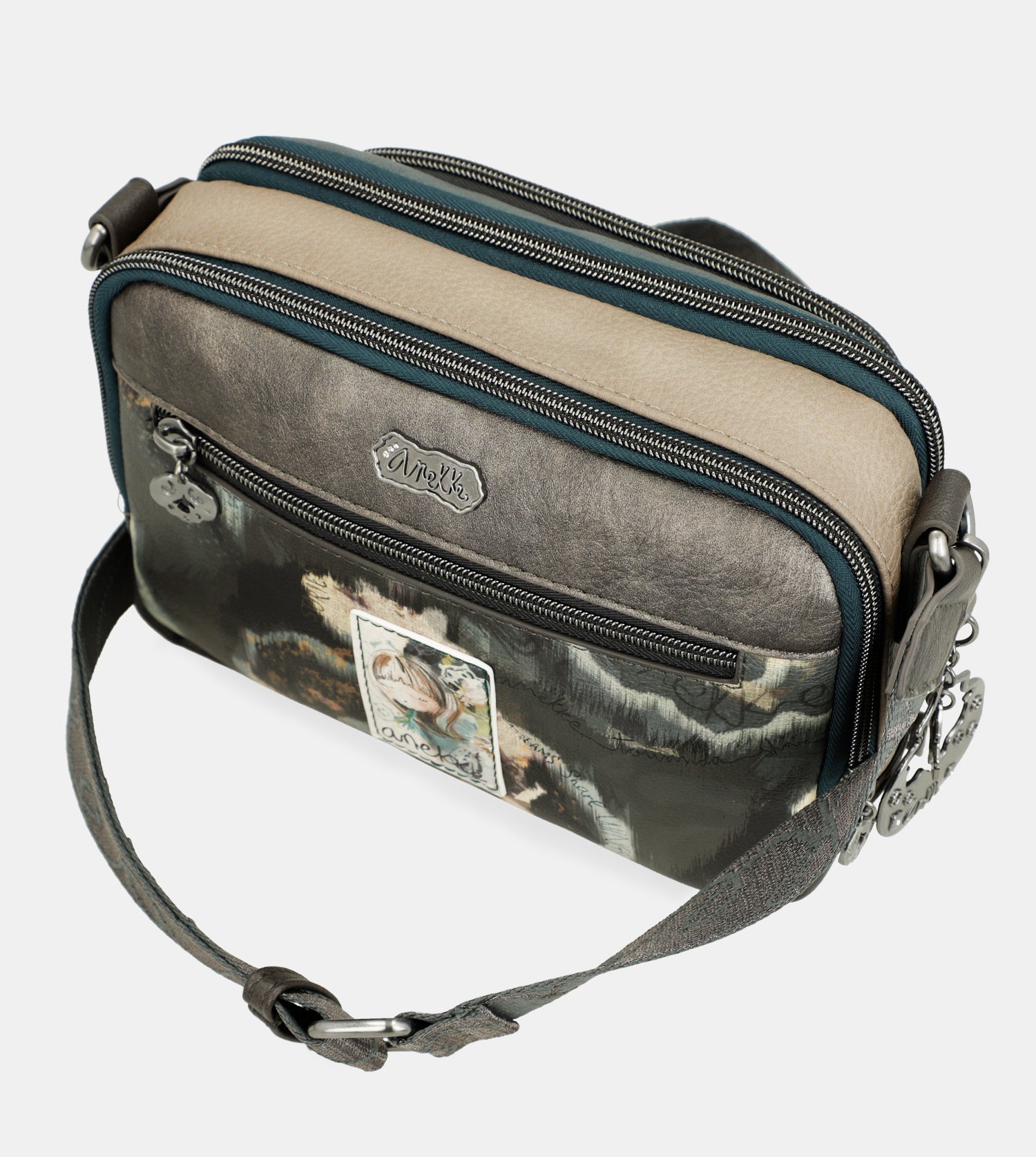 Manifesto 2-compartment crossbody bag