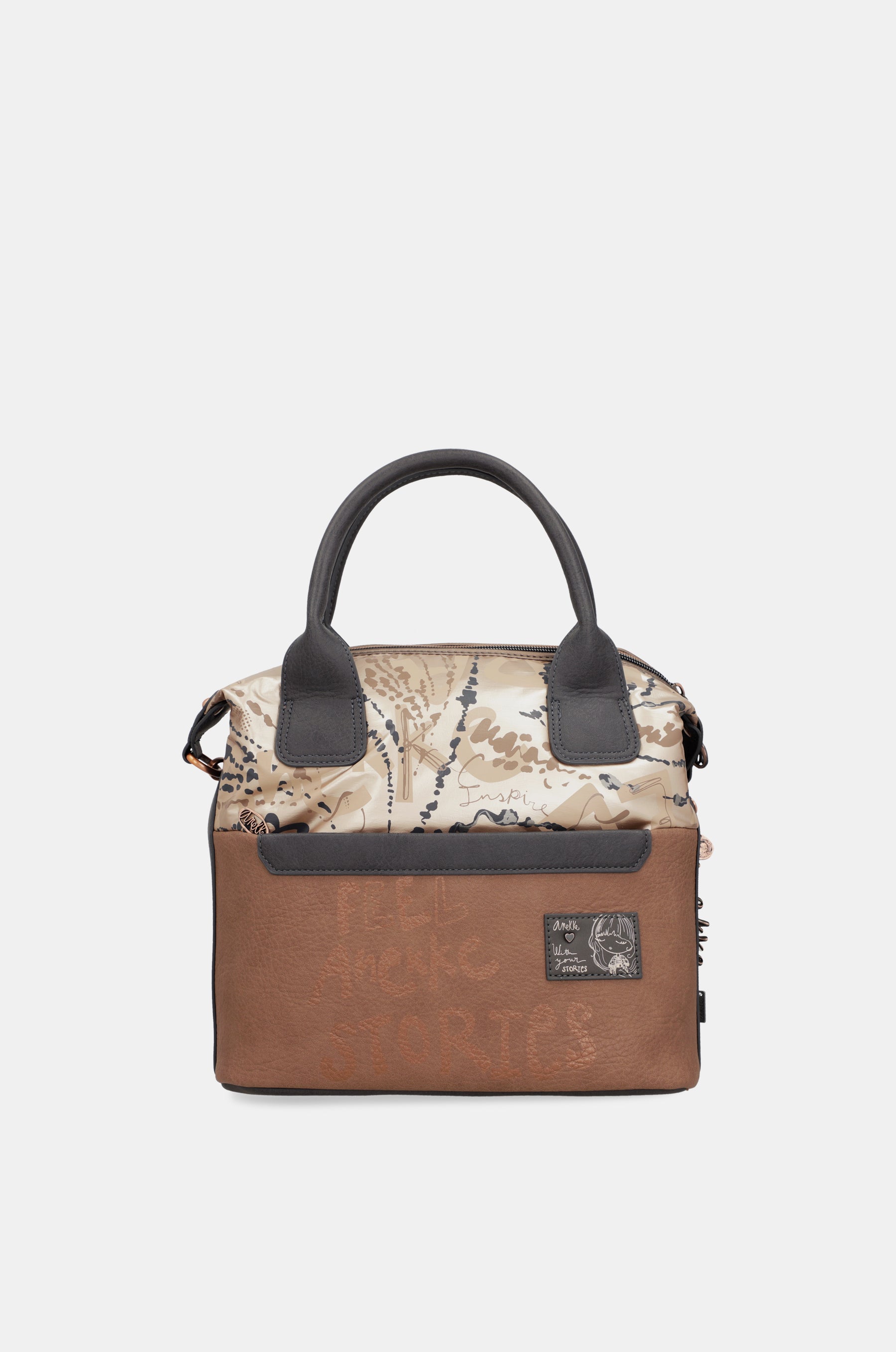 Intentions handle bag with shoulder strap