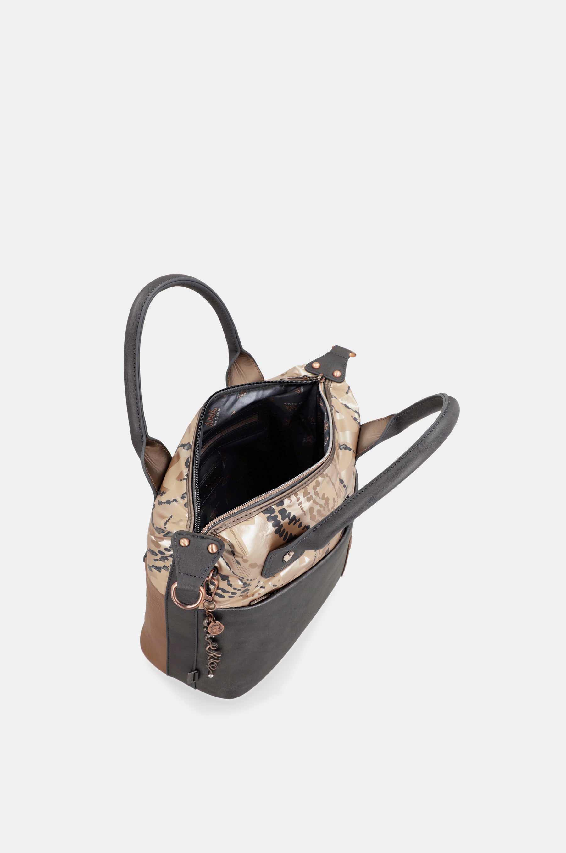 Intentions handle bag with shoulder strap