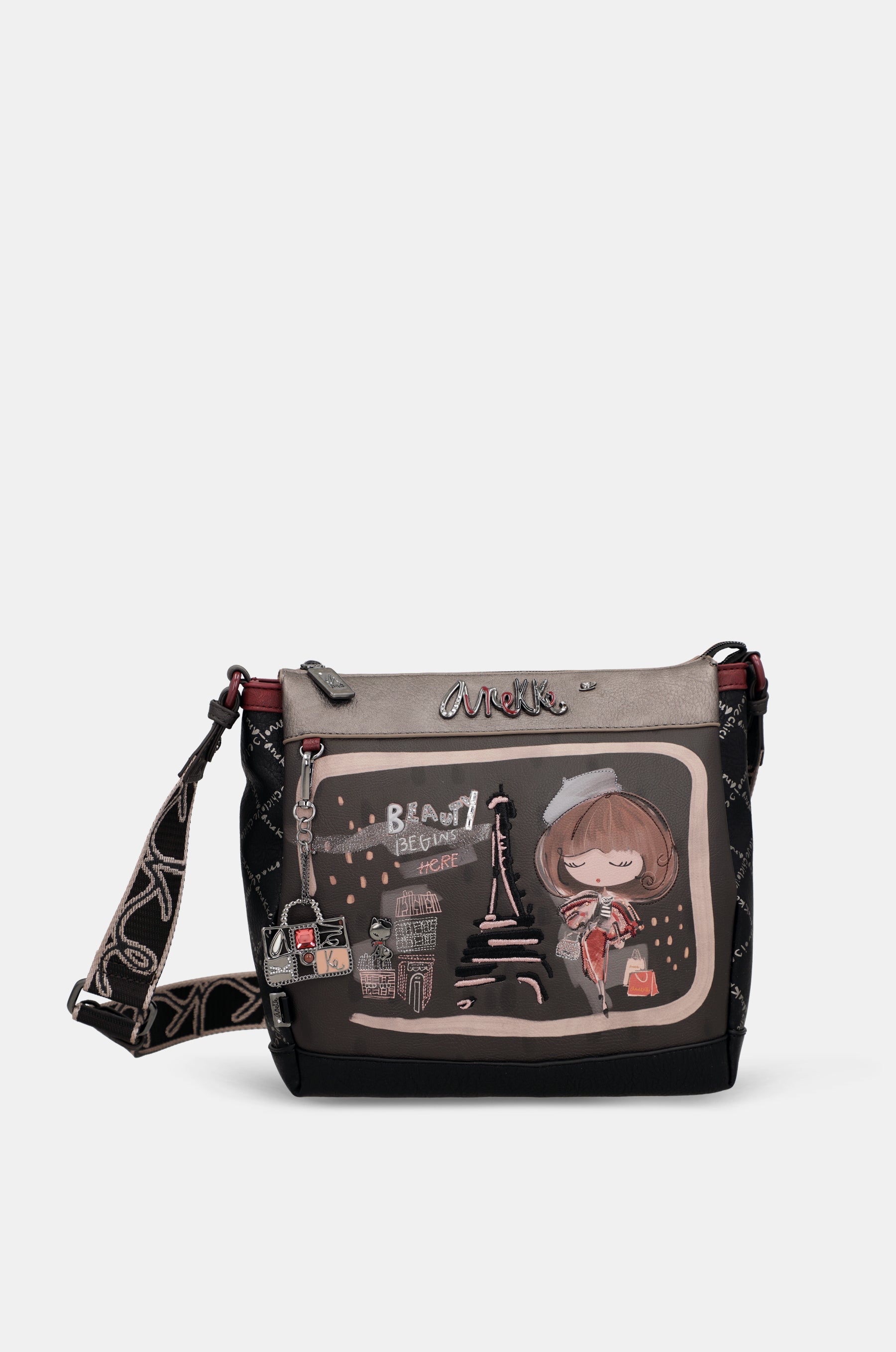 Mademoiselle 3-compartment crossbody bag
