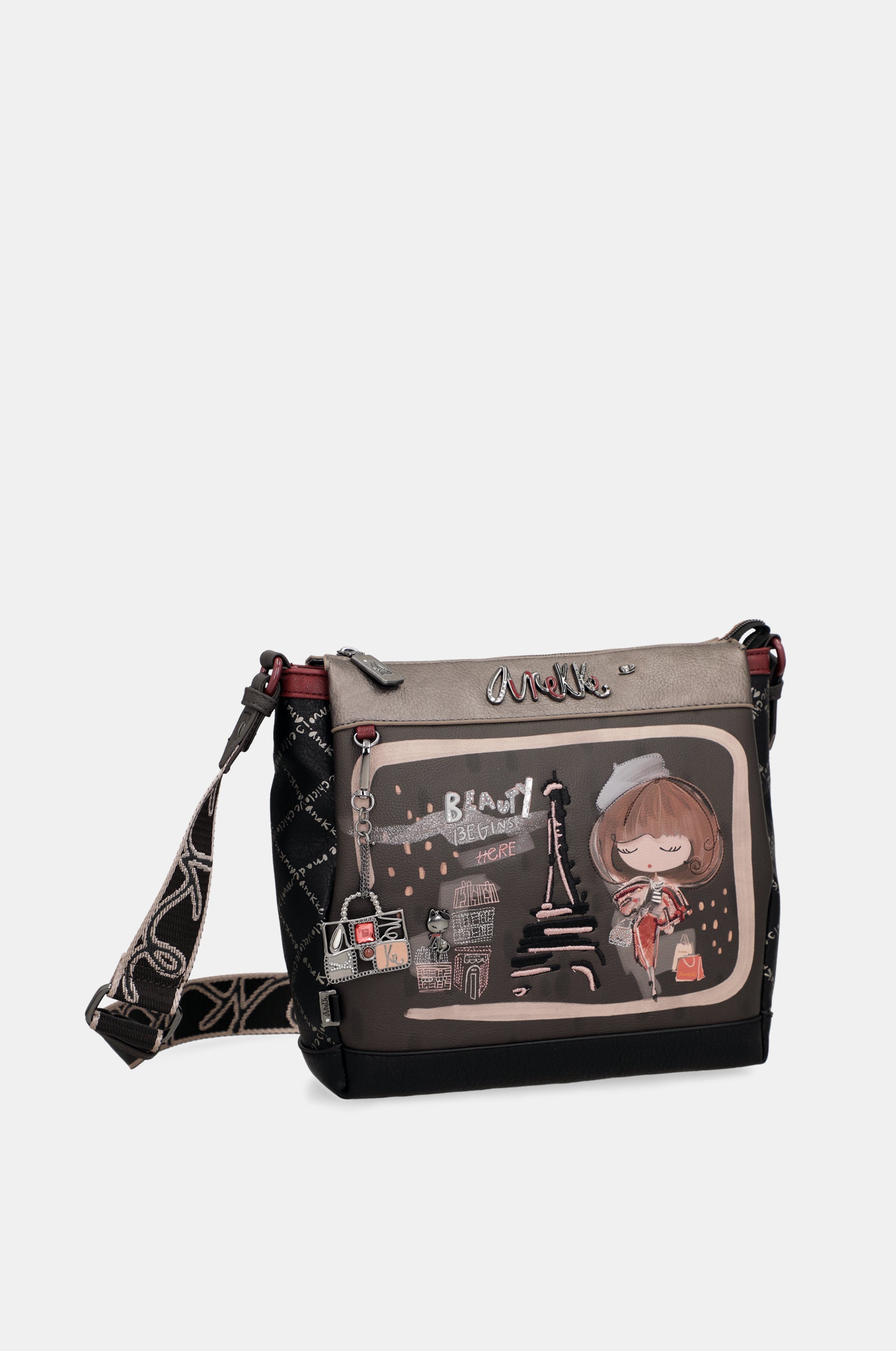 Mademoiselle 3-compartment crossbody bag